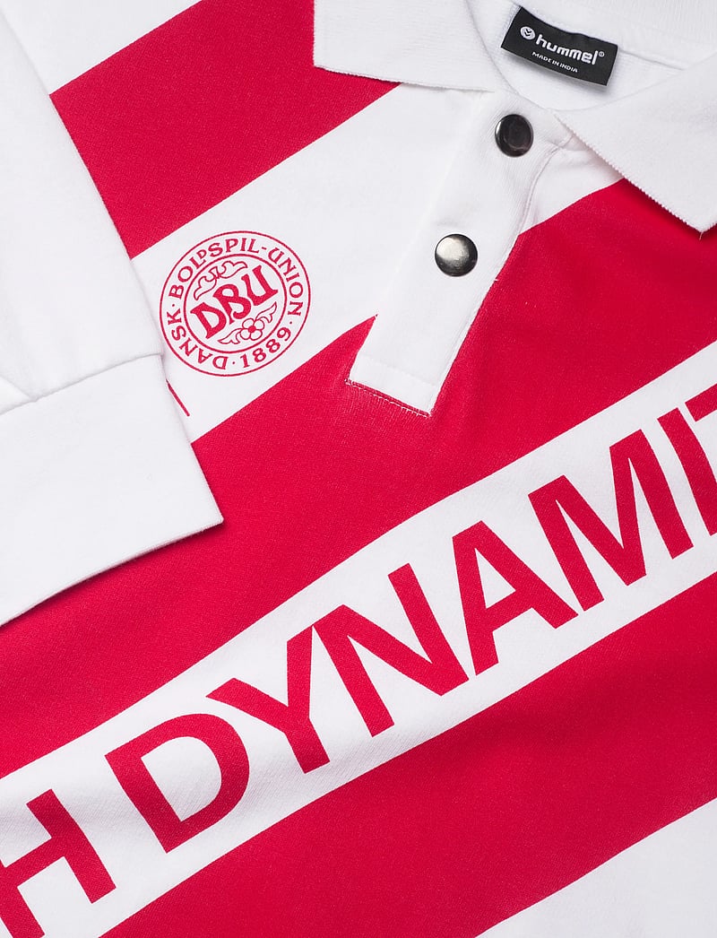 Hummel - DBU 26 FAN DYNAMITE TEE LS - poloshirts - white/tango red - 2