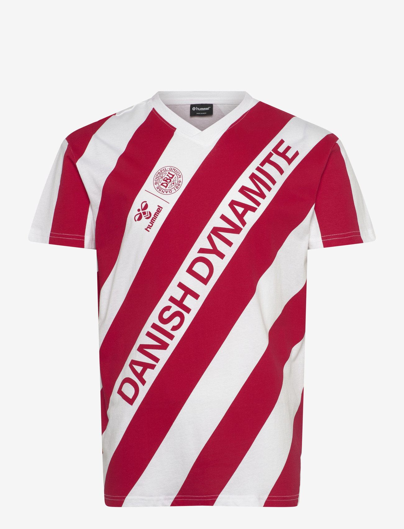Hummel - DBU 26 FAN DYNAMITE TEE SS - laveste priser - white/tango red - 0