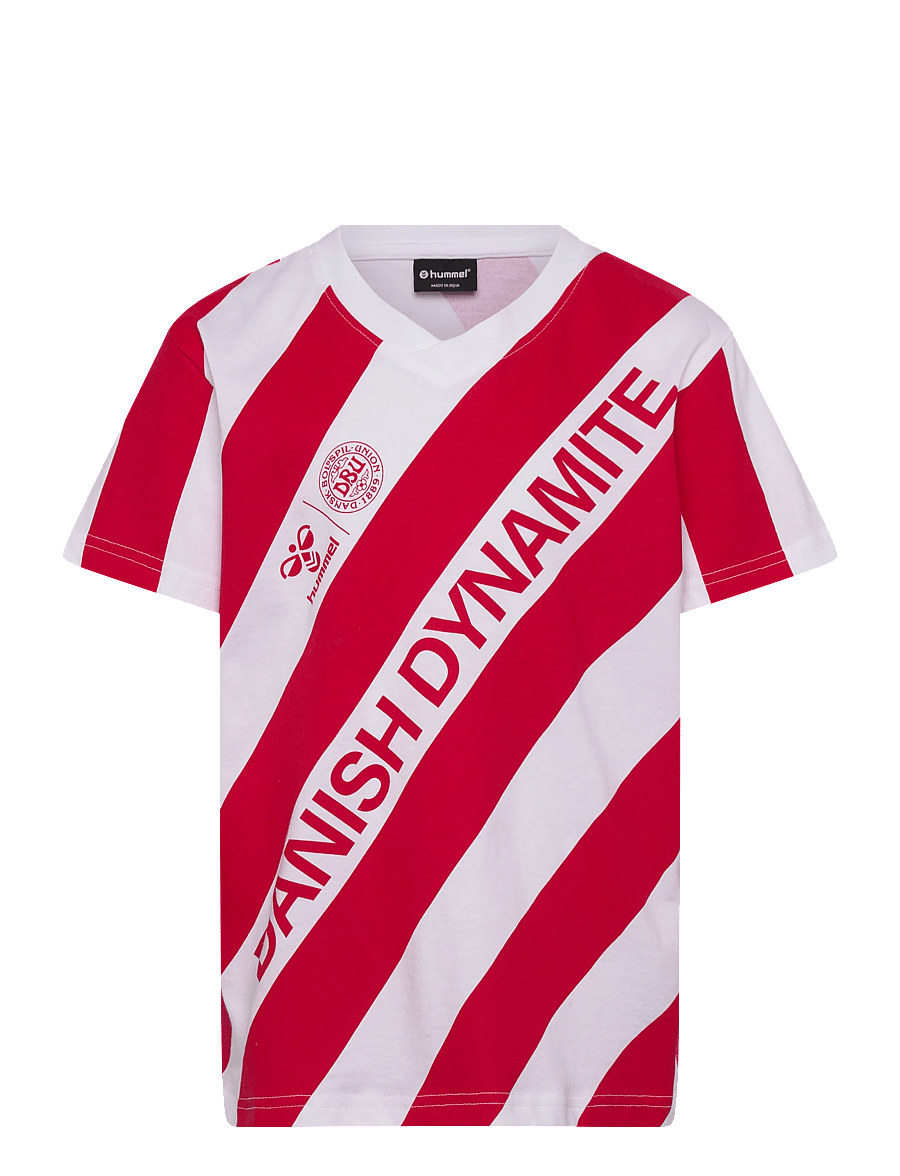 Hummel - DBU 26 FAN DYNAMITE TEE SS KIDS - sporttoppar - white/tango red - 0