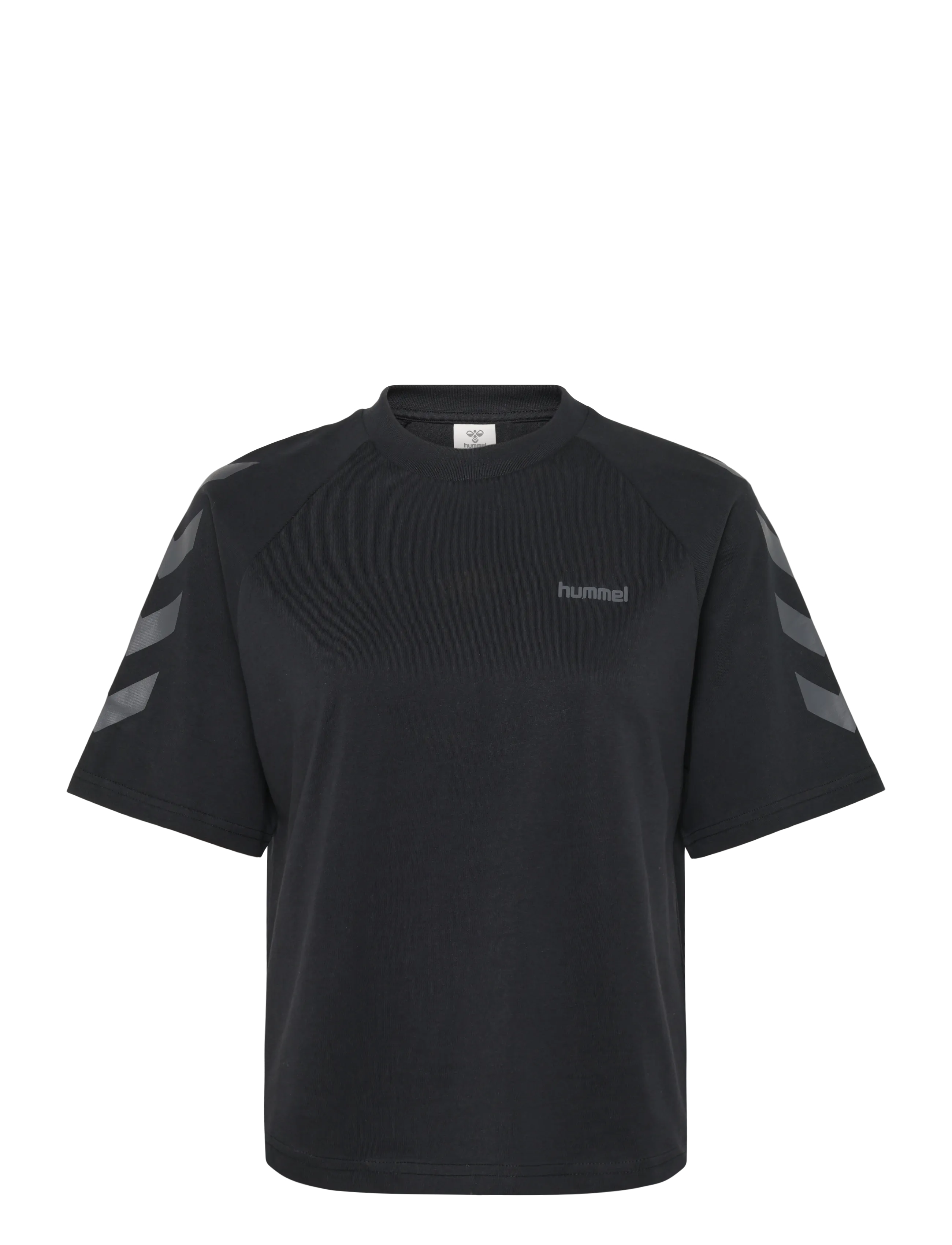 Hummel hmlKEEPER CHEVRON W T-SHIRT S/S - Tøj - BLACK / black