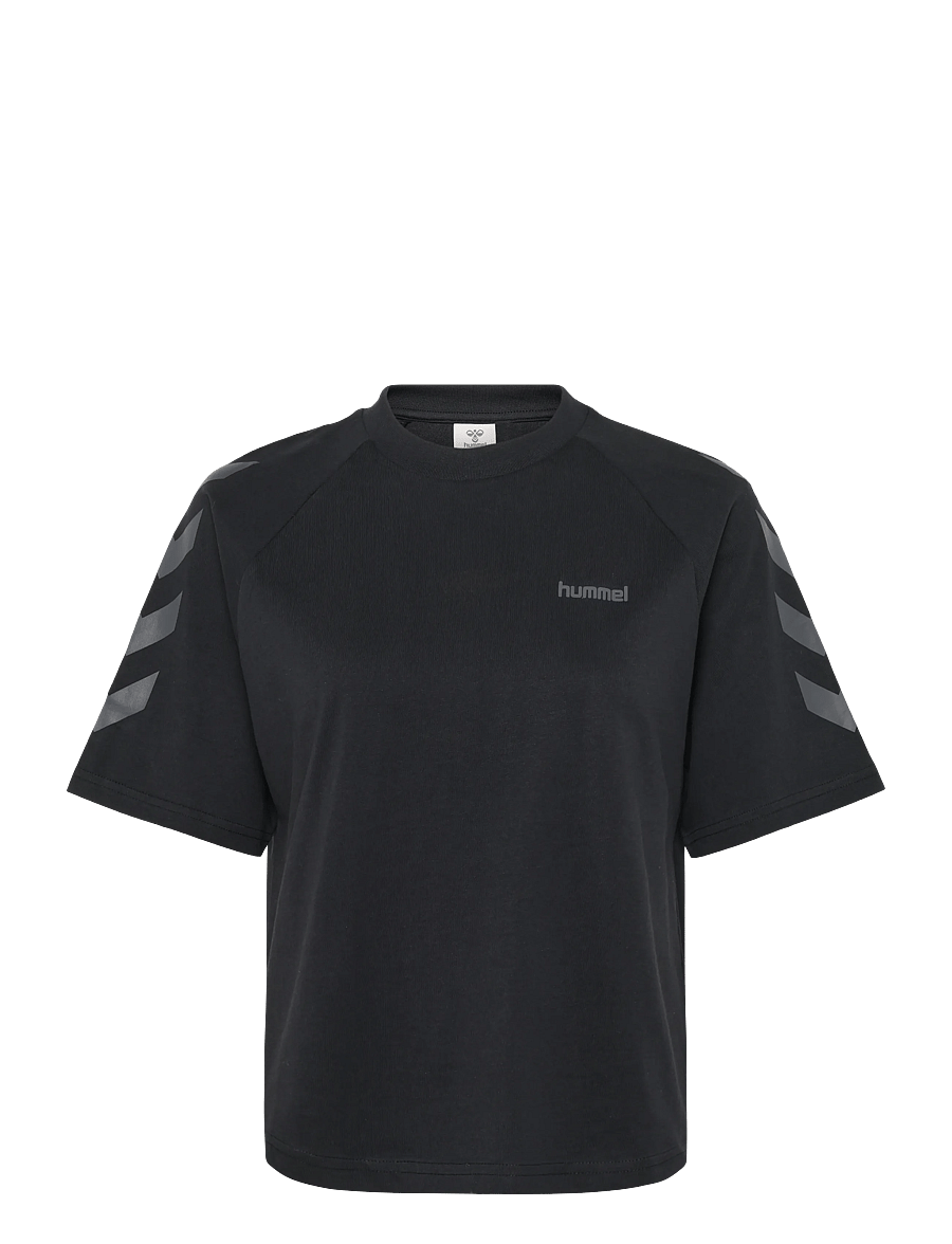Hummel - hmlKEEPER CHEVRON W T-SHIRT S/S - t-shirts - black - 0