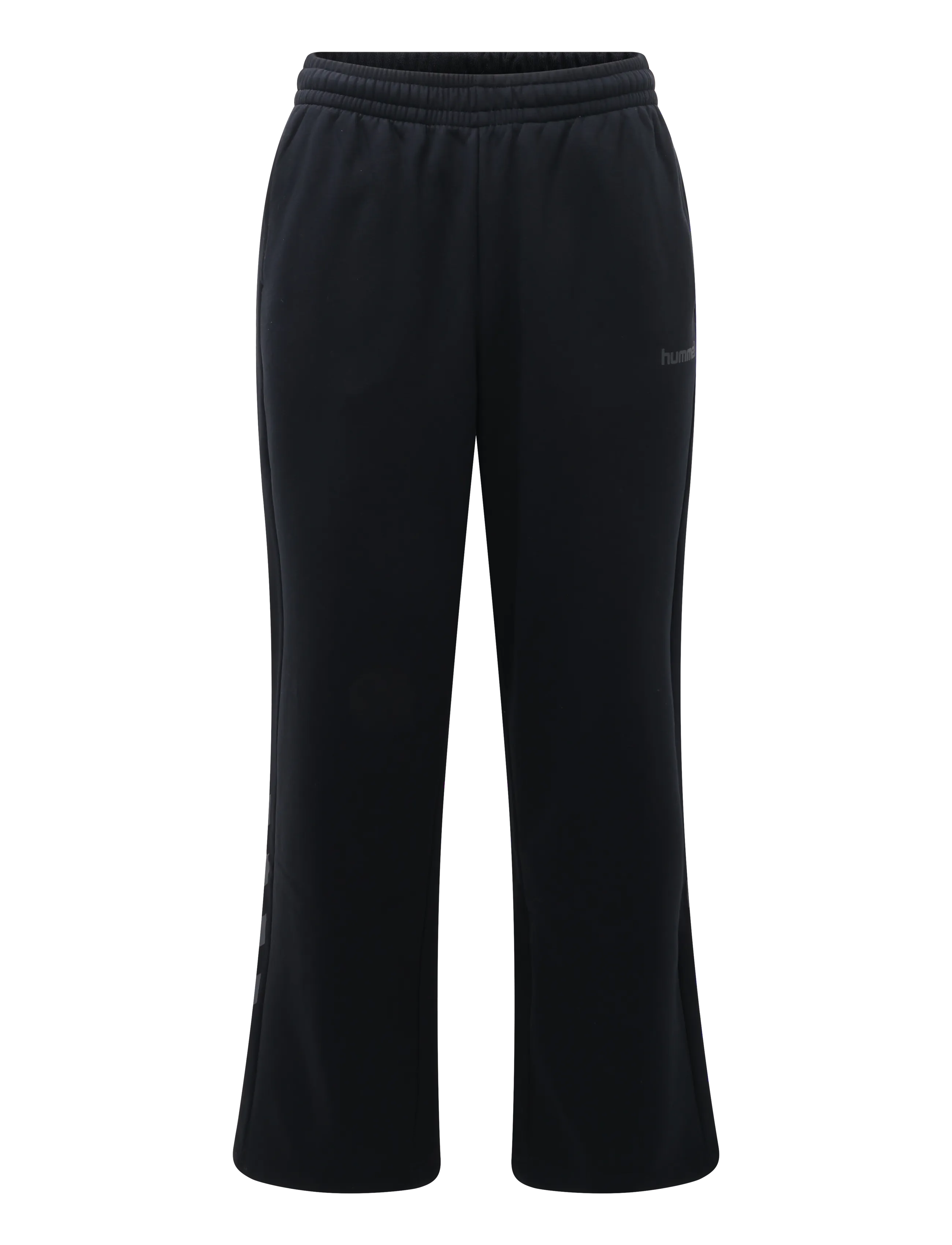 Hummel hmlKEEPER CHEVRON W WIDE SWEATPANT - Sweatpants - BLACK / black