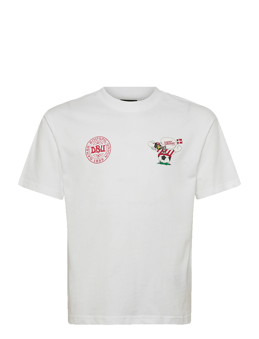 Hummel - DBU 26 FAN LOOSE DYNAMITE TEE KIDS - urheilutopit - white - 0