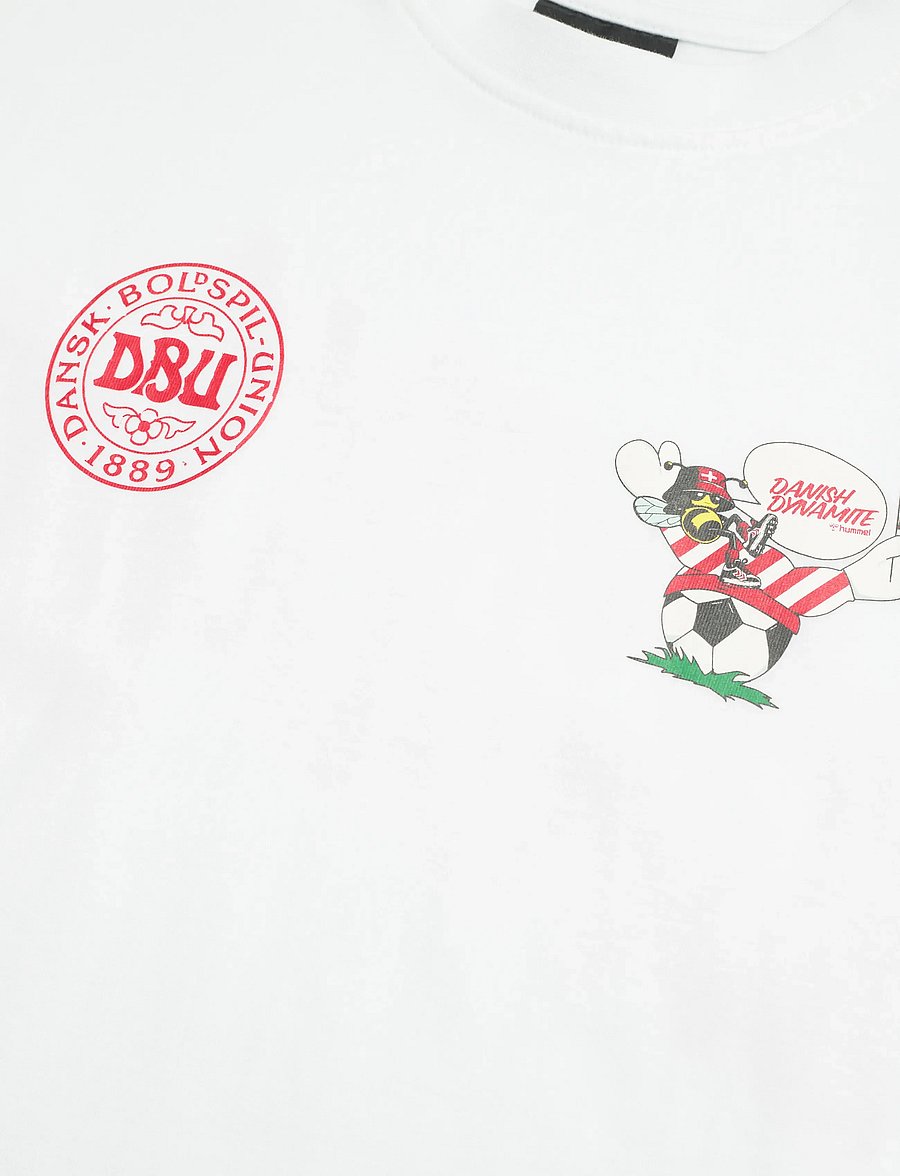 Hummel - DBU 26 FAN LOOSE DYNAMITE TEE KIDS - urheilutopit - white - 2