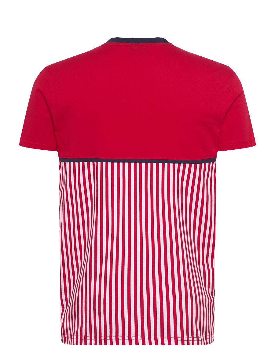 Hummel - DBU 26 FAN 86 BLOCK COTTON TEE SS - fußballoberteile - tango red/white - 1