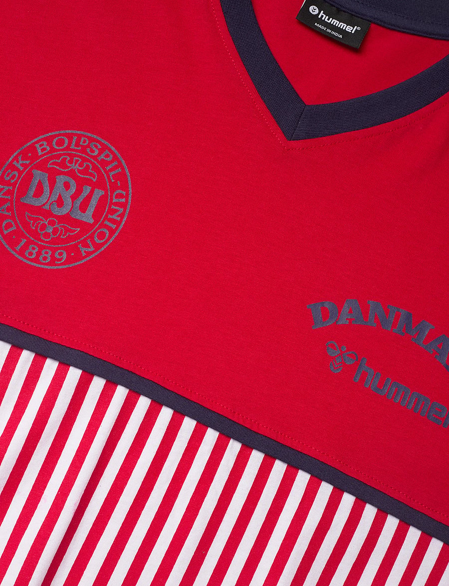 Hummel - DBU 26 FAN 86 BLOCK COTTON TEE SS - fußballoberteile - tango red/white - 2