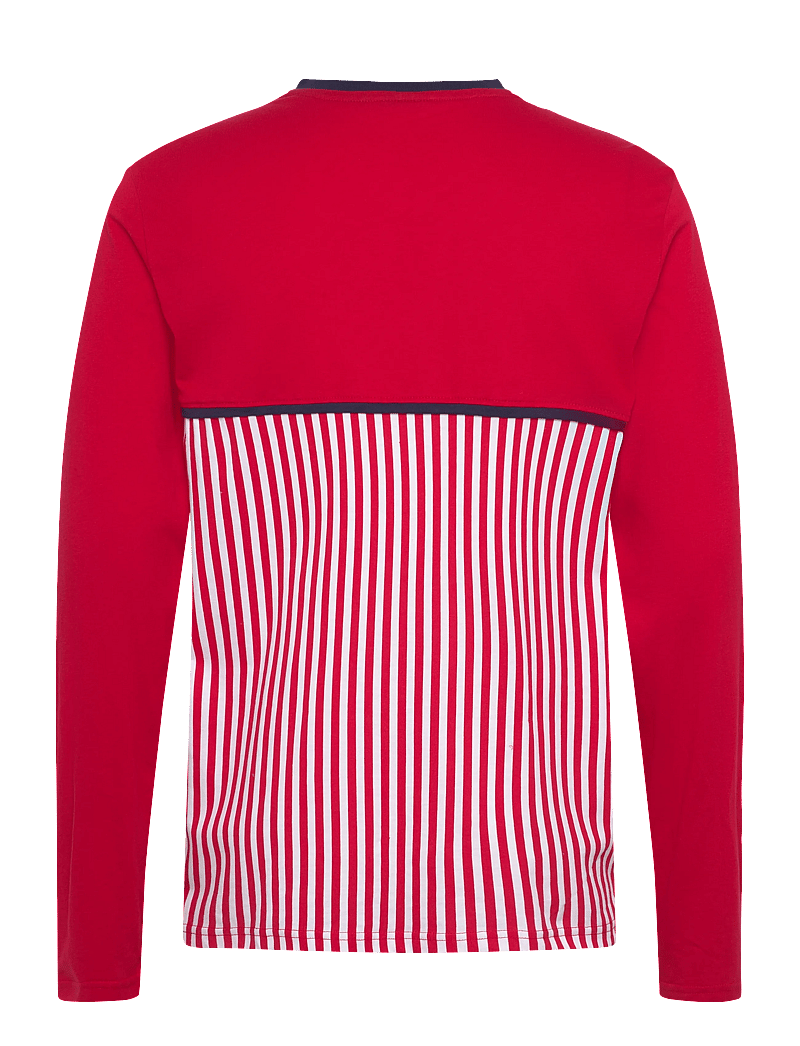 Hummel - DBU 26 FAN 86 BLOCK COTTON TEE LS - fußballoberteile - tango red/white - 1