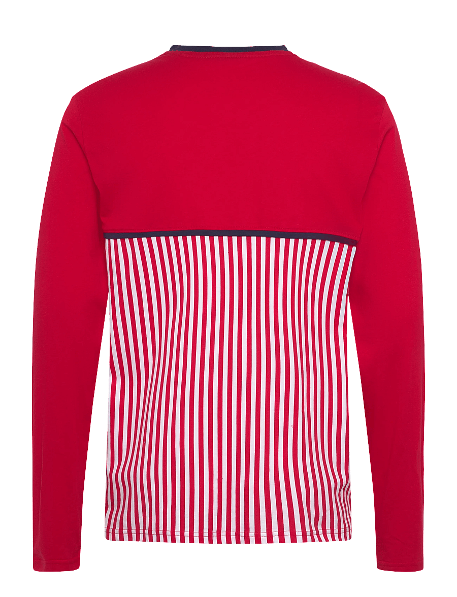 Hummel - DBU 26 FAN 86 BLOCK COTTON TEE LS - fußballoberteile - tango red/white - 1