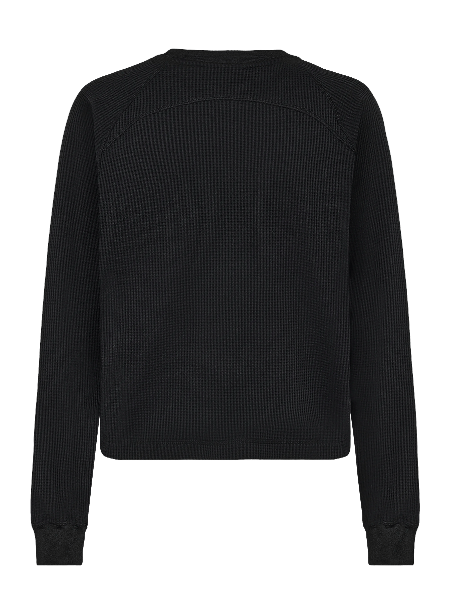 Hummel - hmlSOFT WAFFLE W T-SHIRT L/S - sweatshirts - black - 1