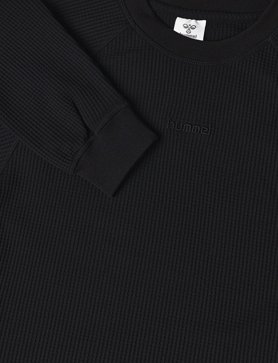 Hummel - hmlSOFT WAFFLE W T-SHIRT L/S - sweatshirts - black - 2