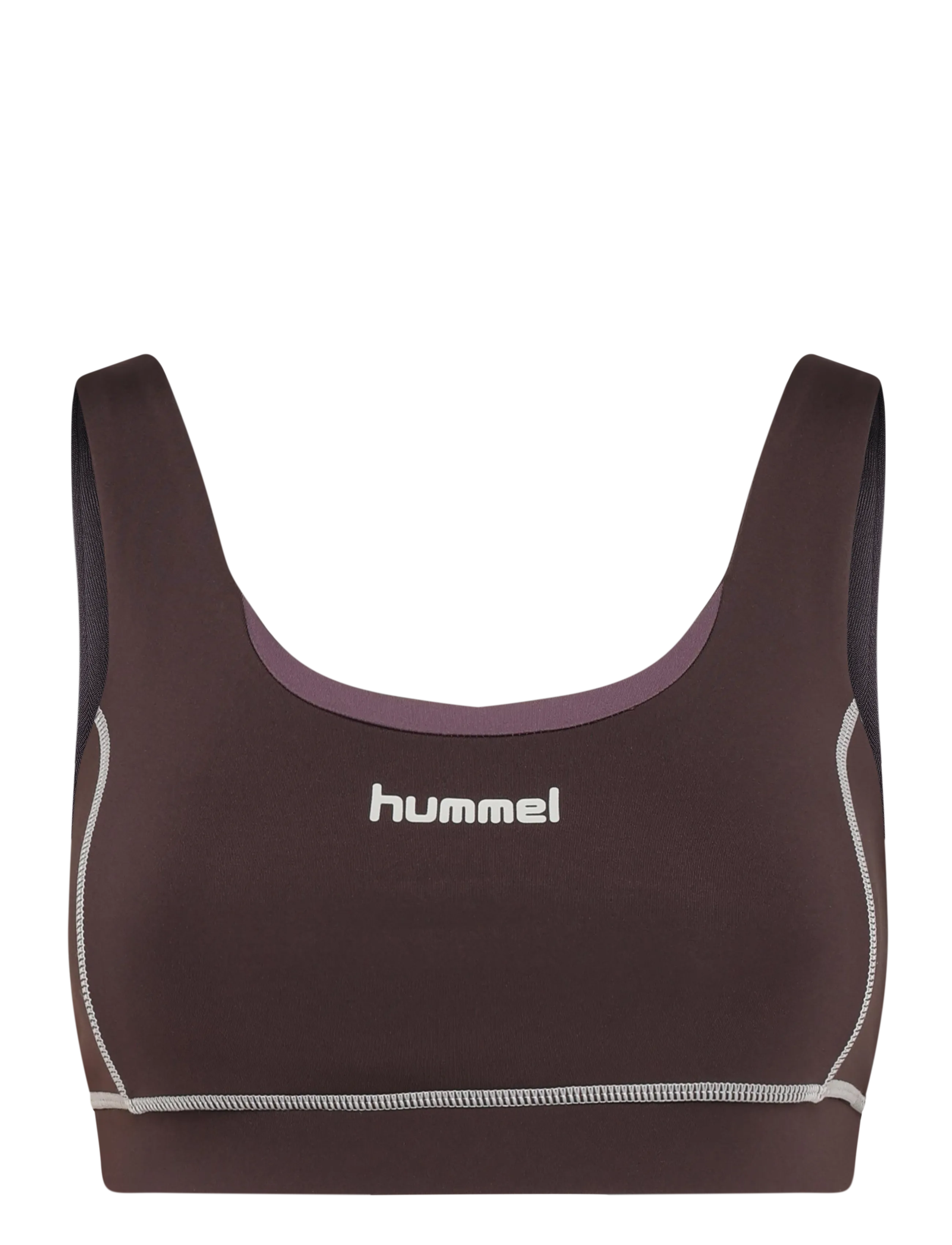 Hummel hmlPULSE RETRO MEDIUM SUPPORT BRA - Aluspesu - SHALE / brown