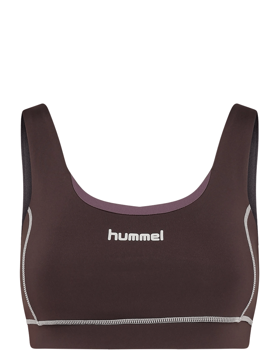 Hummel - hmlPULSE RETRO MEDIUM SUPPORT BRA - spordi-rinnahoidjad - shale - 0