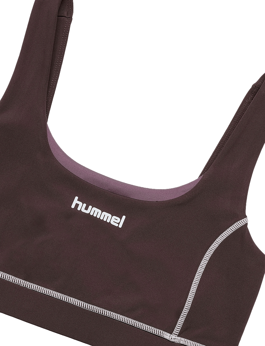 Hummel - hmlPULSE RETRO MEDIUM SUPPORT BRA - spordi-rinnahoidjad - shale - 2