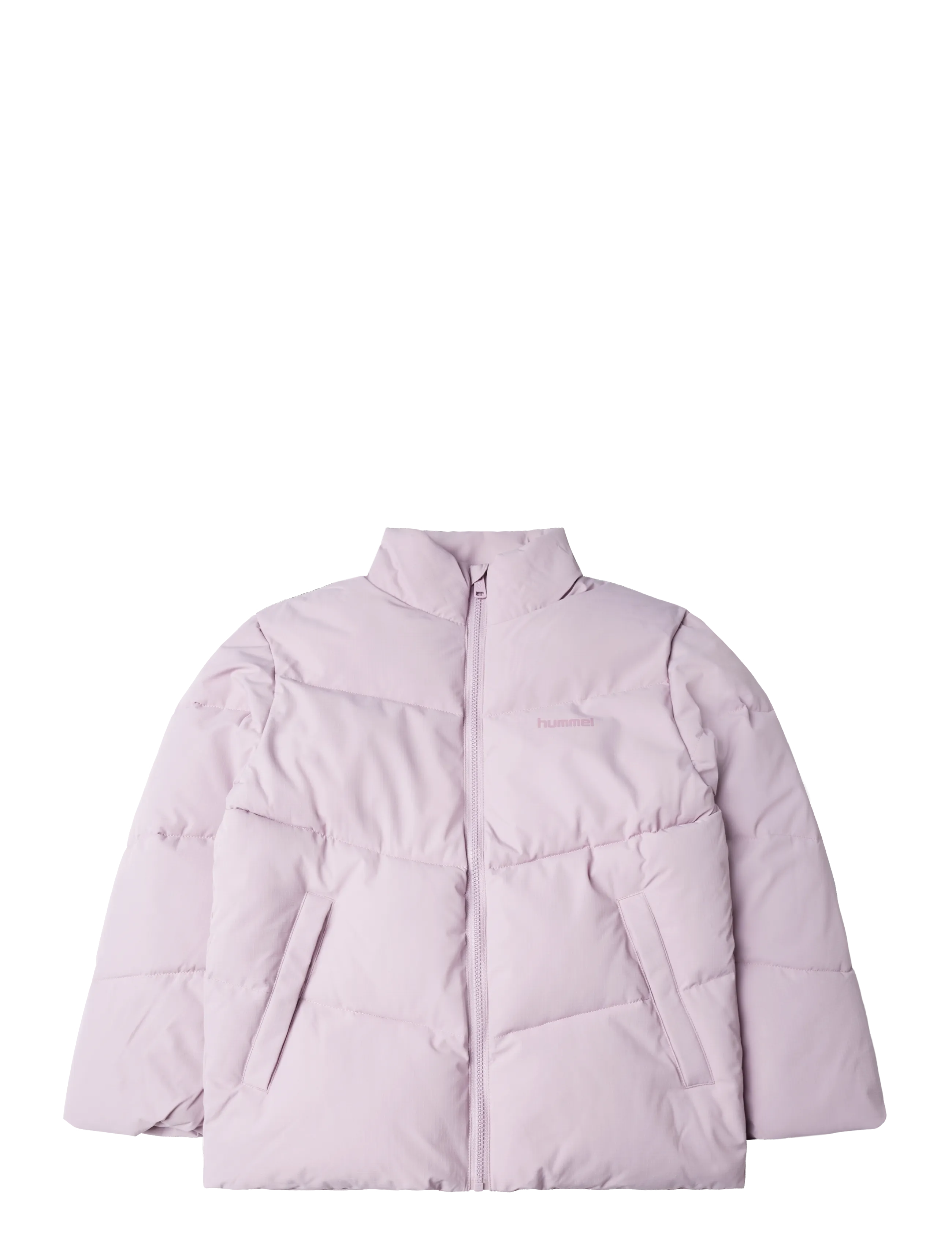 Hummel hmlJR PUFFER JACKET - Overtøj - SEA FOG / pink/rose