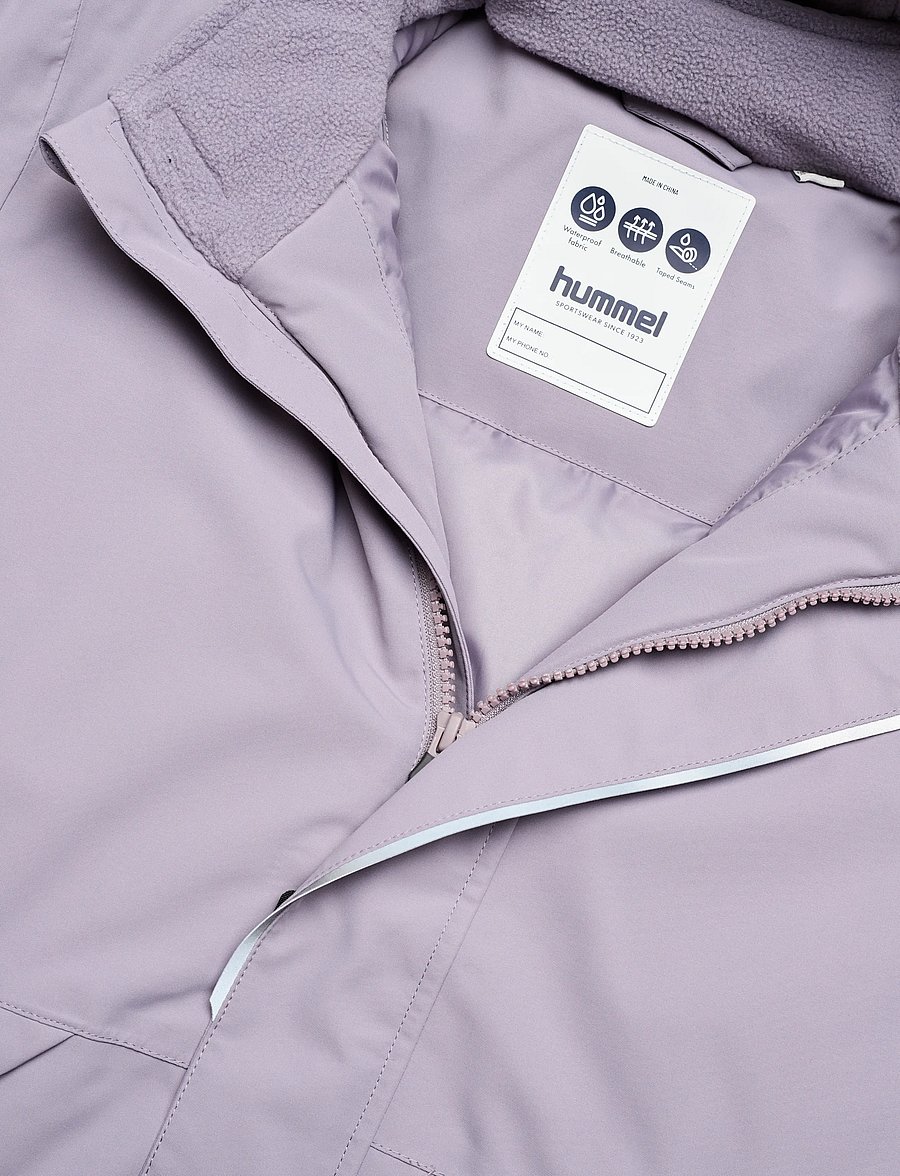 Hummel - hmlJR CHEVRON SNOW JACKET WP 10K - isolierte jacken - gray ridge - 4