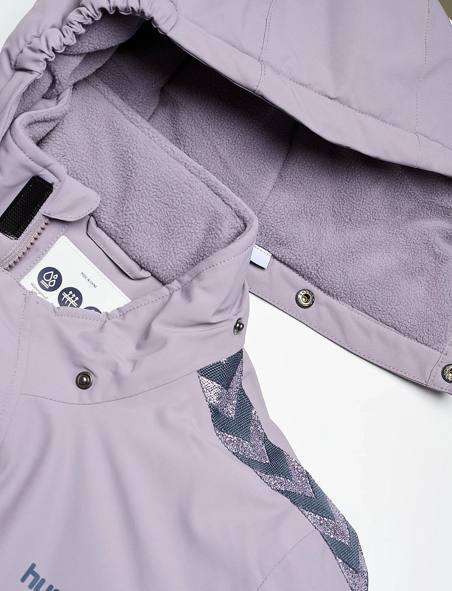 Hummel - hmlJR CHEVRON SNOW JACKET WP 10K - isolierte jacken - gray ridge - 5