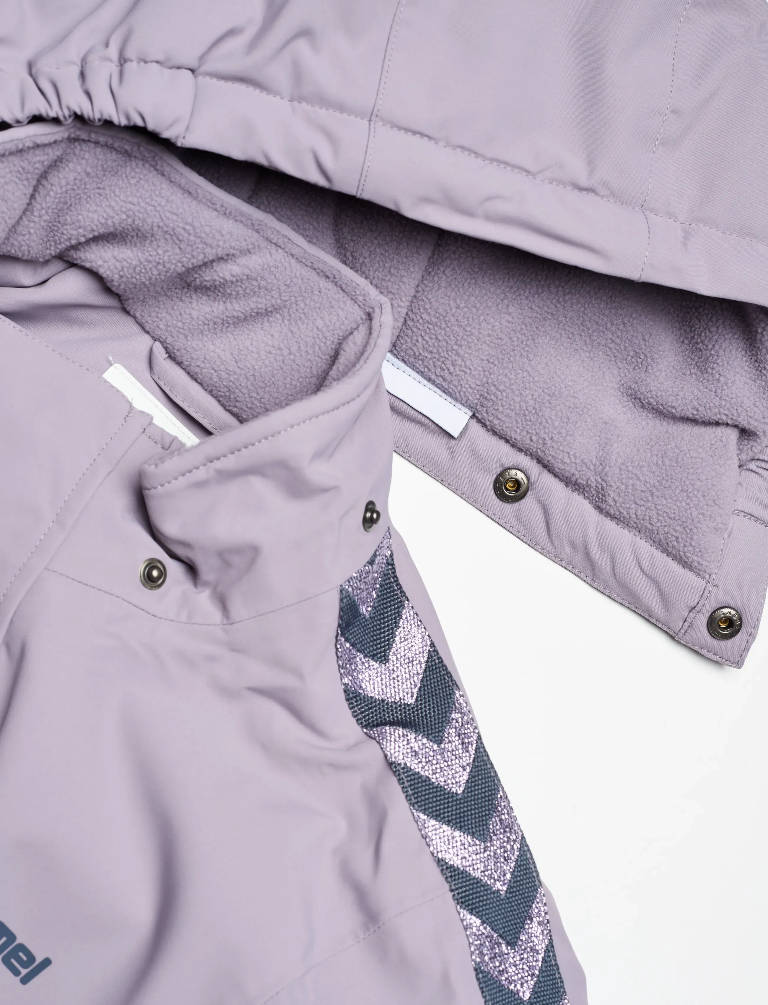 Hummel - hmlJR CHEVRON SNOWSUIT WP 10K - overtøj - gray ridge - 5
