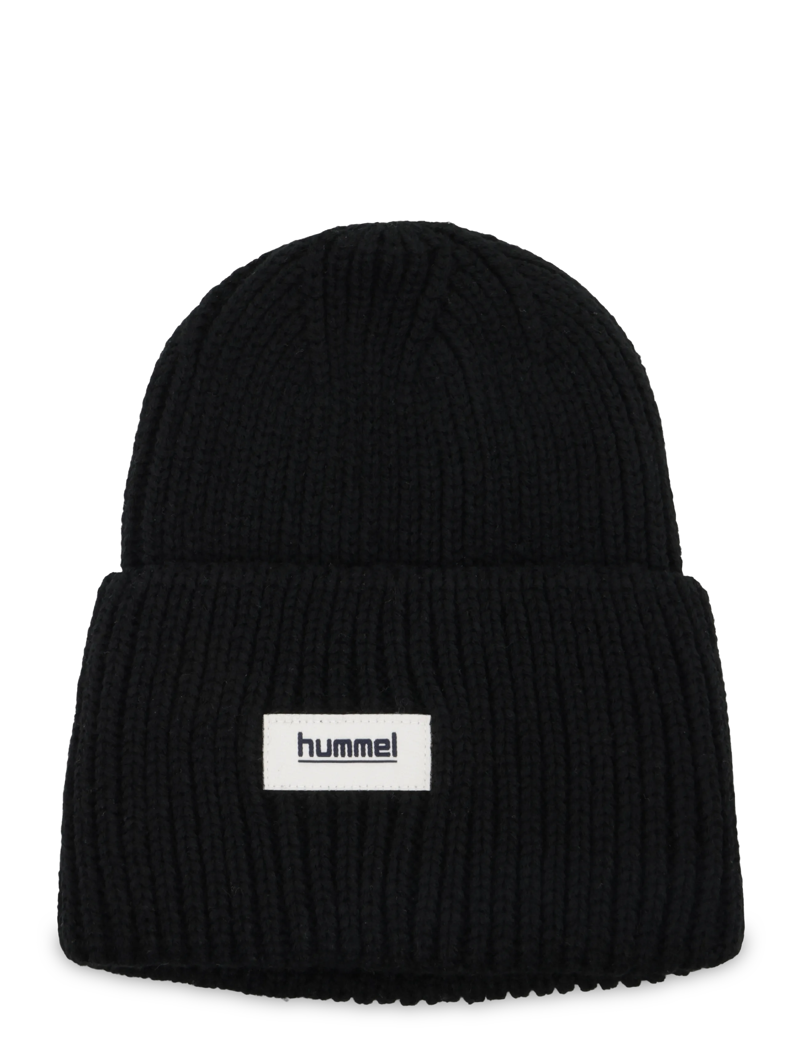 Hummel hmlJR HEAVY RIB KNIT BEANIE - Mössor - BLACK / black
