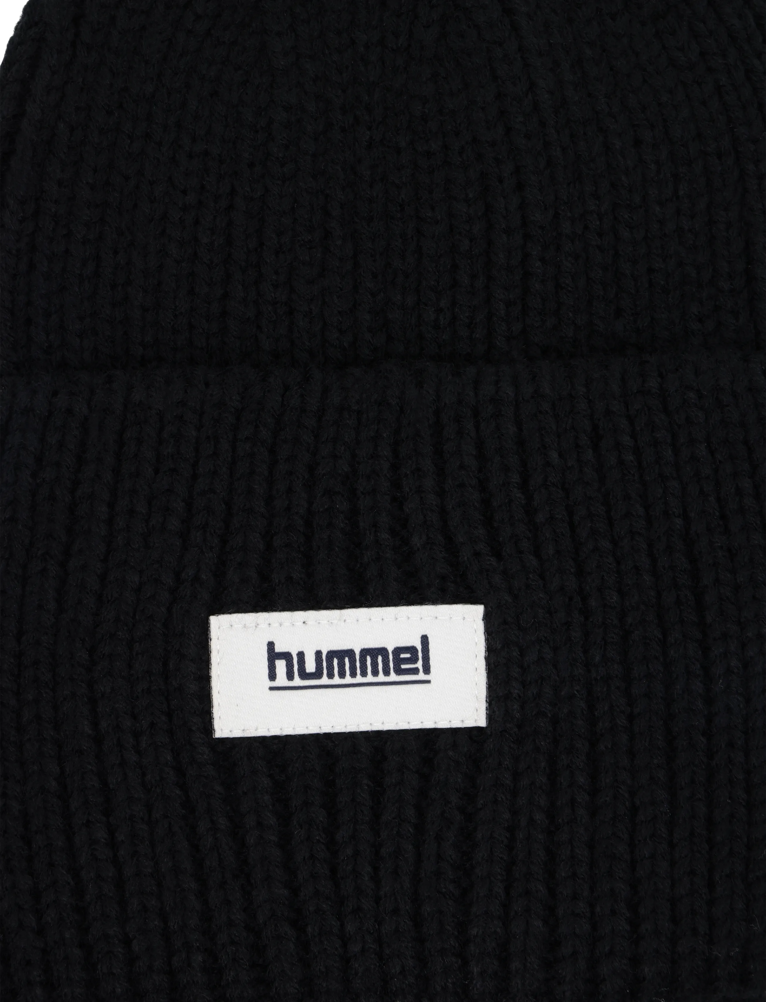 Hummel - hmlJR HEAVY RIB KNIT BEANIE - beanies - black - 2