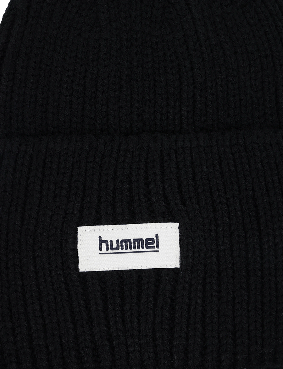 Hummel - hmlJR HEAVY RIB KNIT BEANIE - beanies - black - 2