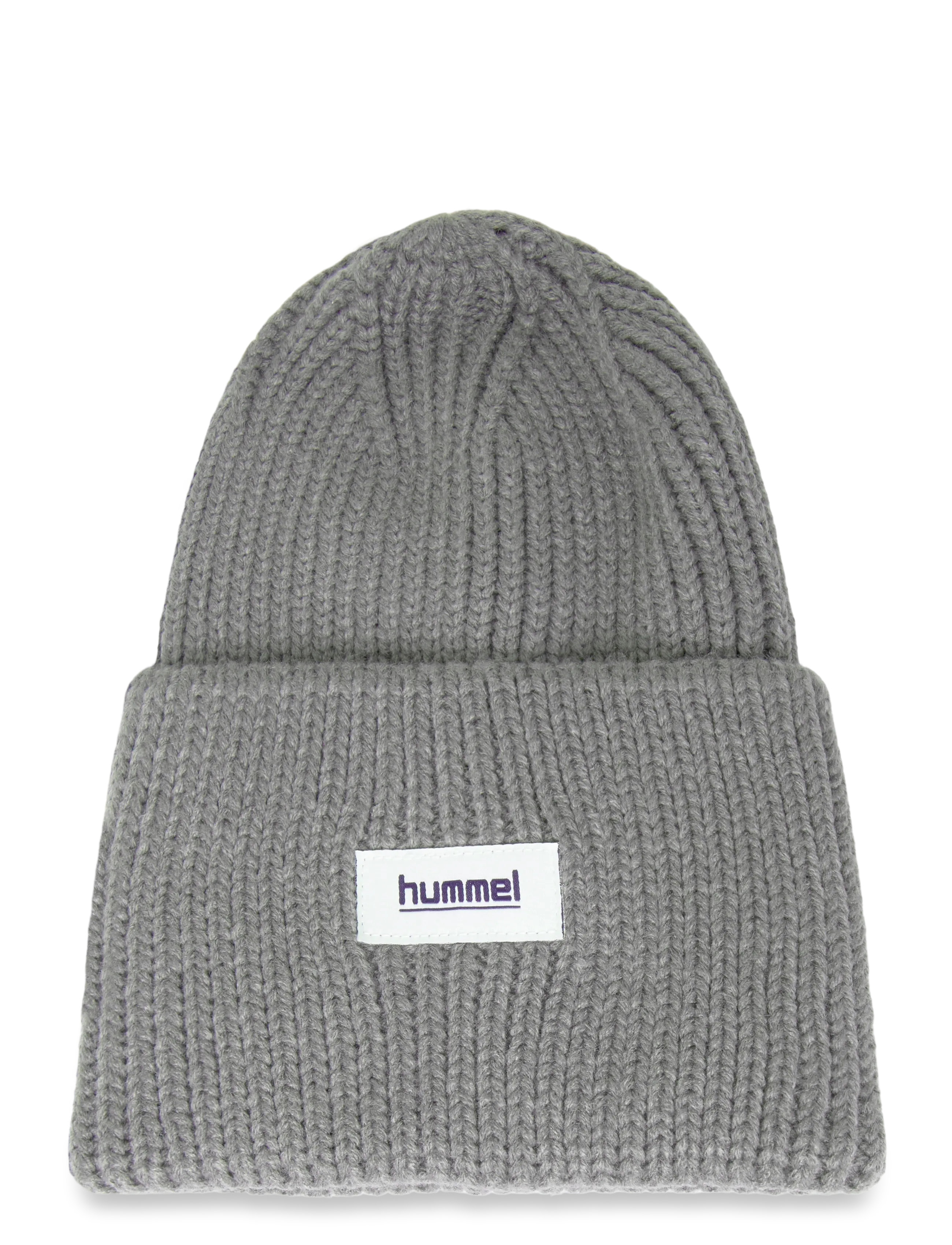 Hummel hmlJR HEAVY RIB KNIT BEANIE - Accessoires - DARK GULL GRAY / grey