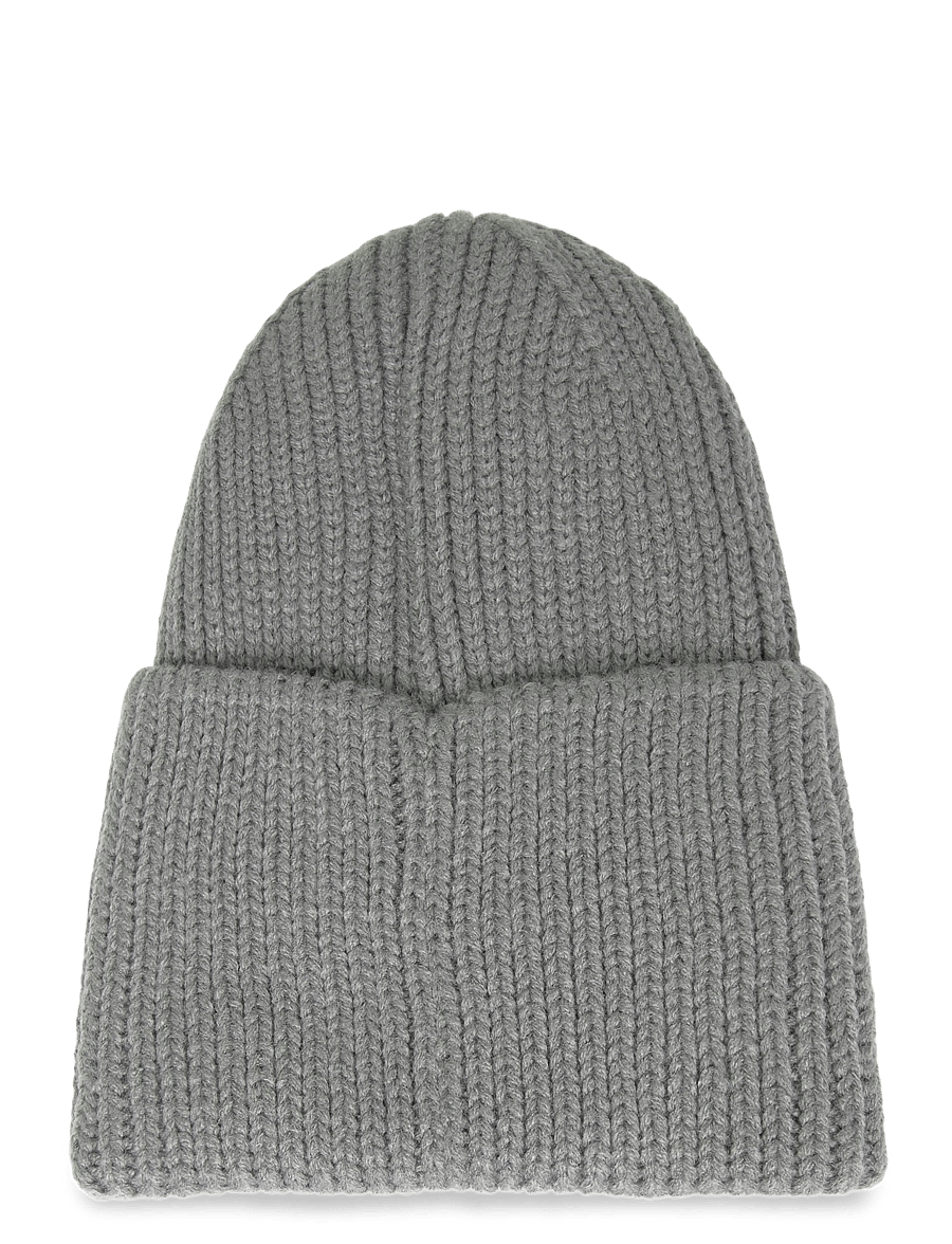 Hummel - hmlJR HEAVY RIB KNIT BEANIE - beanies - dark gull gray - 1