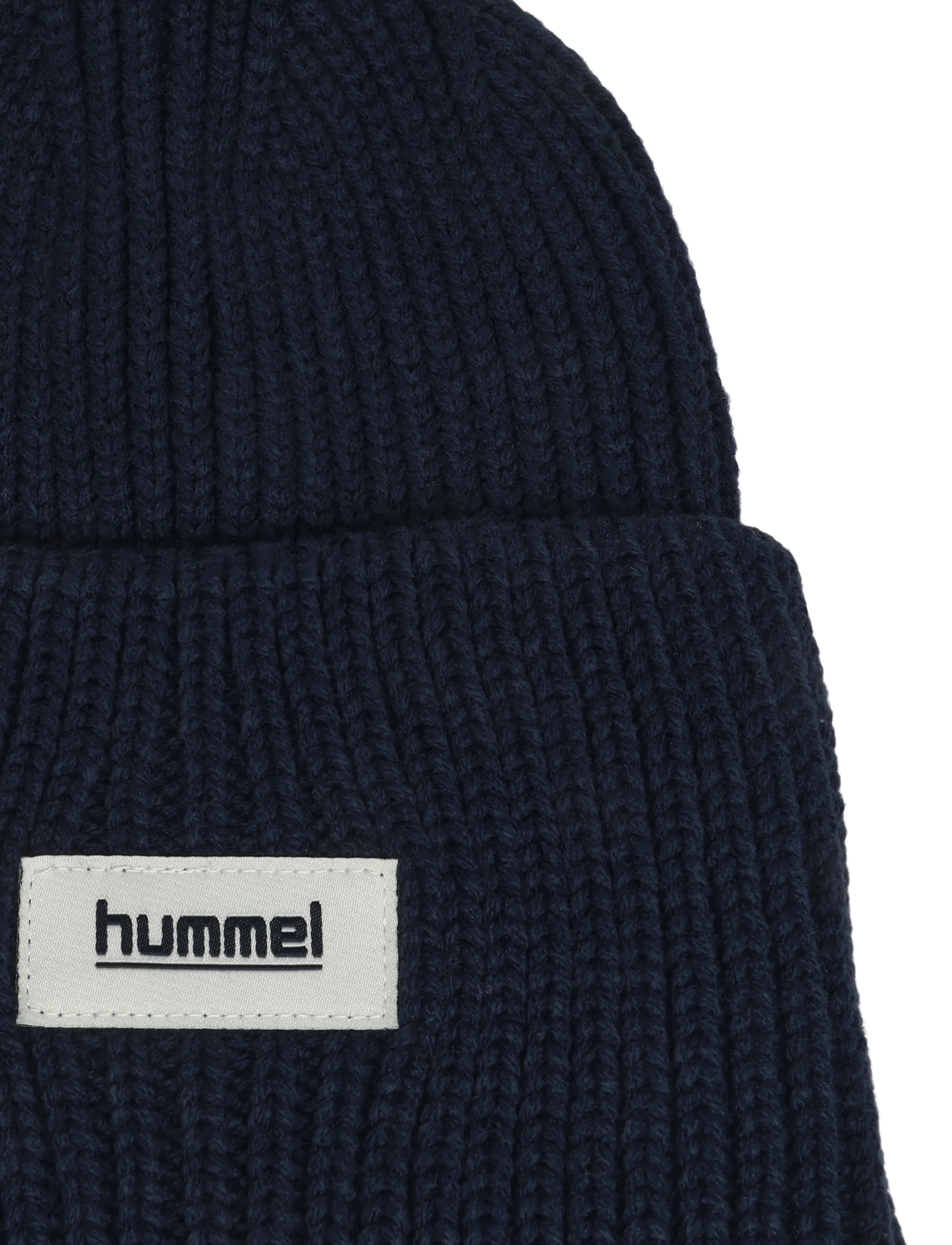 Hummel - hmlJR HEAVY RIB KNIT BEANIE - beanies - dress blues - 2