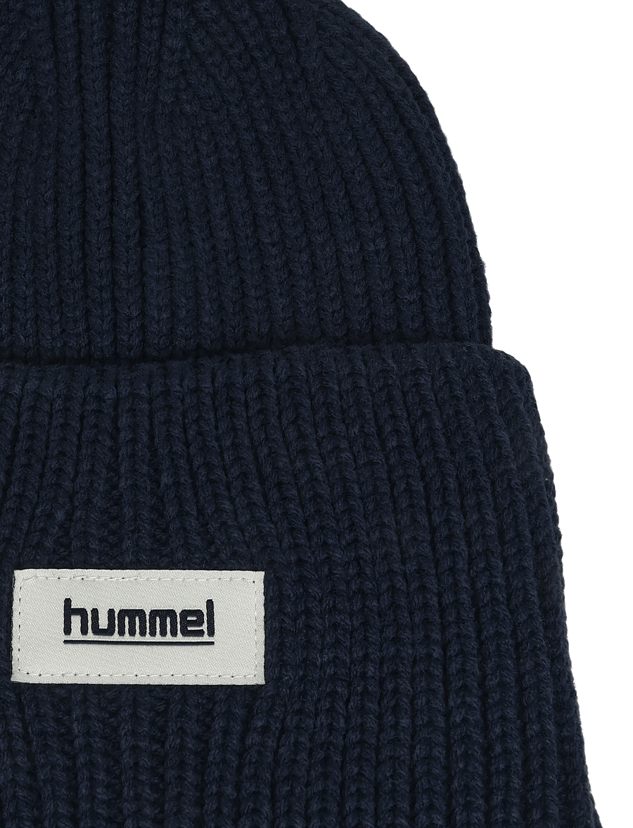 Hummel - hmlJR HEAVY RIB KNIT BEANIE - beanies - dress blues - 2