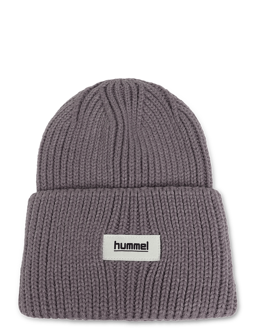 Hummel - hmlJR HEAVY RIB KNIT BEANIE - beanies - gray ridge - 0