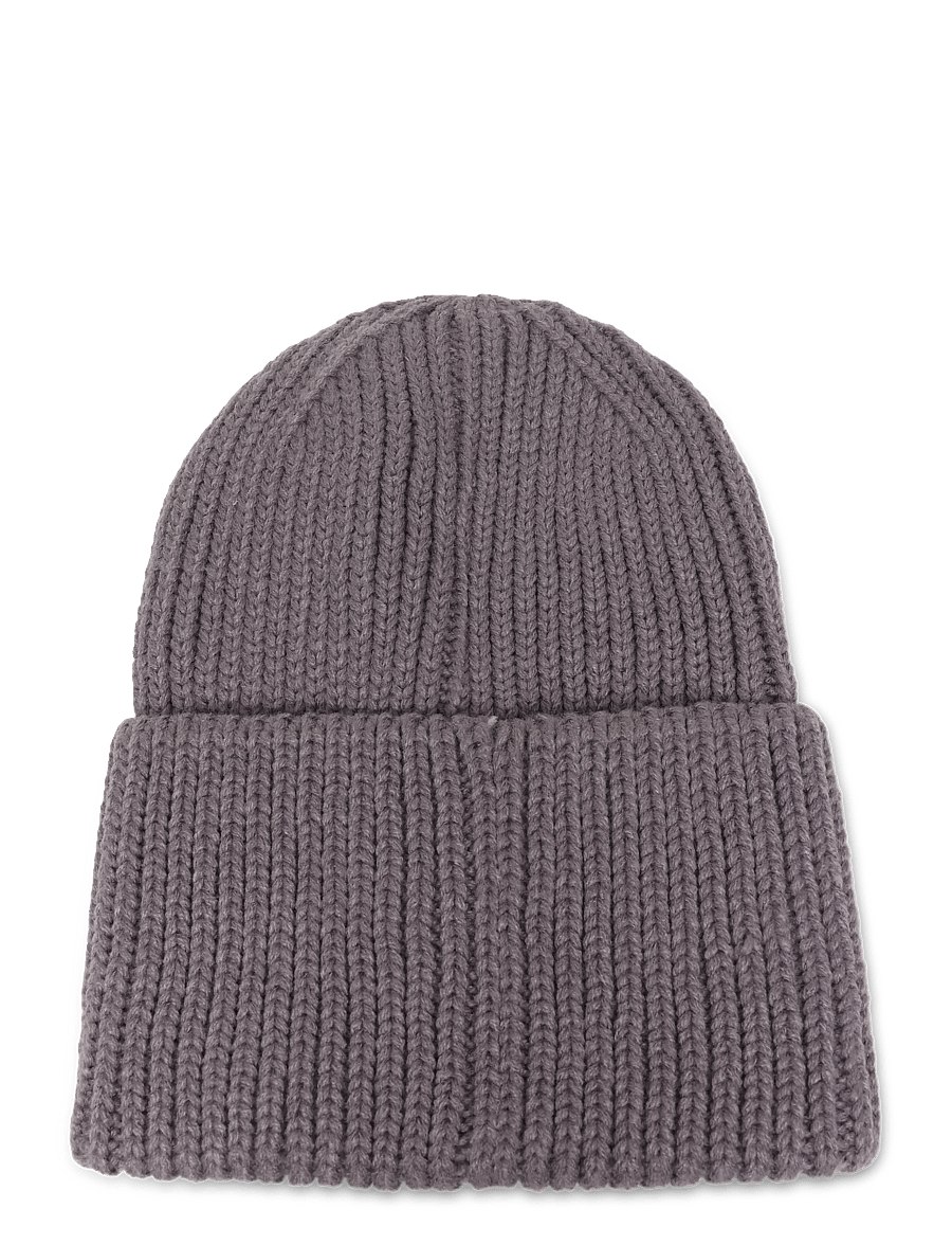 Hummel - hmlJR HEAVY RIB KNIT BEANIE - beanies - gray ridge - 1