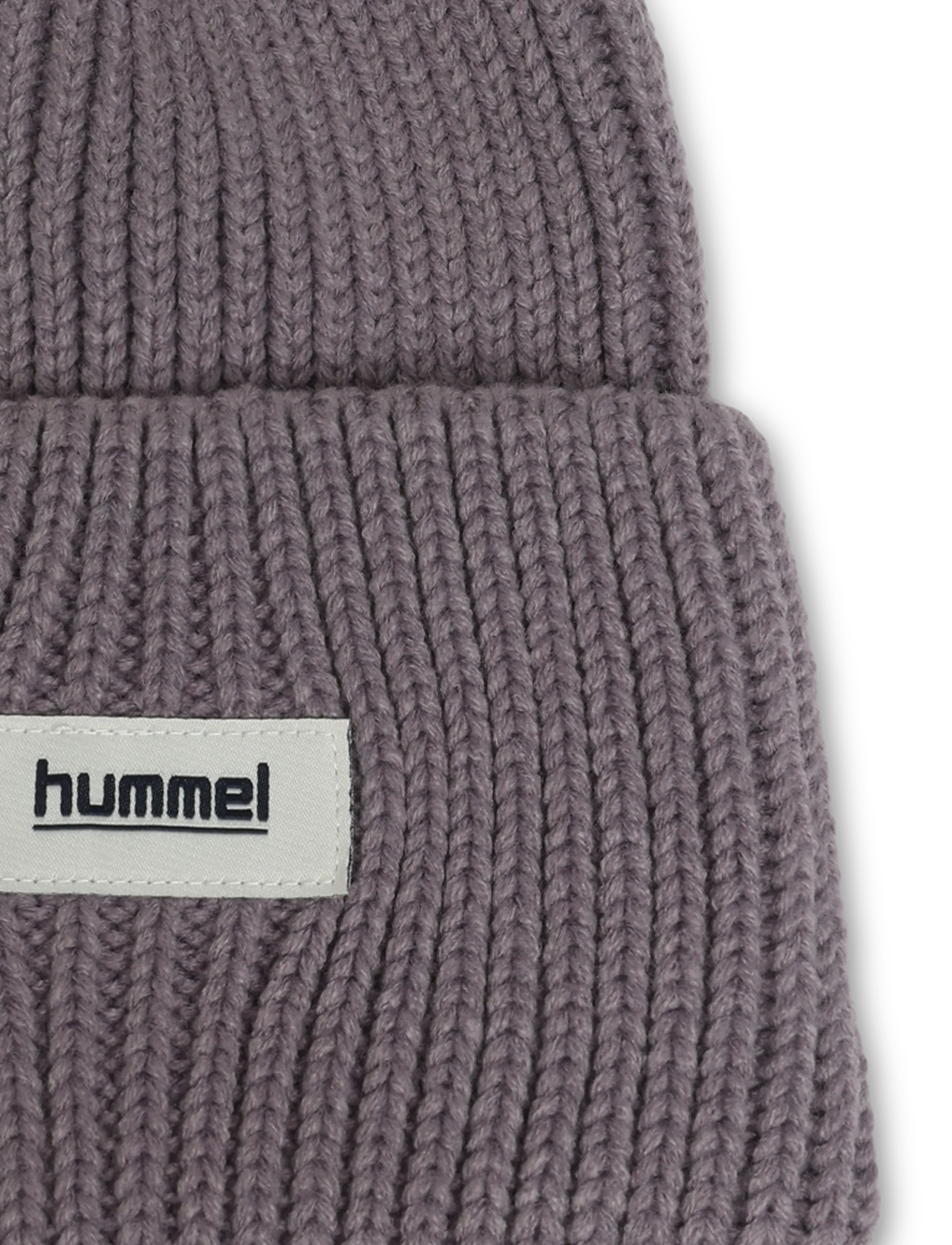 Hummel - hmlJR HEAVY RIB KNIT BEANIE - beanies - gray ridge - 2