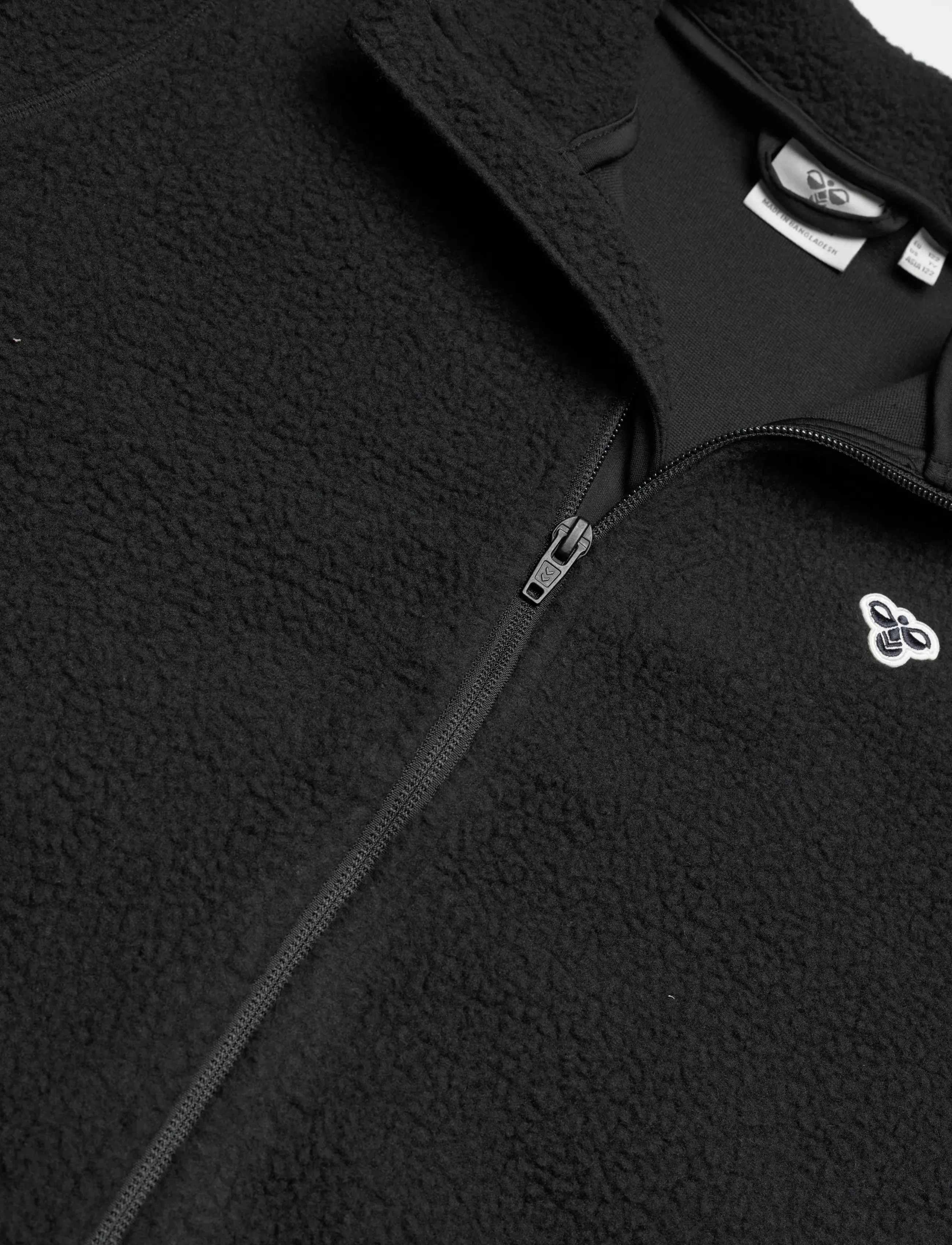 Hummel - hmlJR ATLAS FLEECE ZIP JACKET - isolierte jacken - black - 2