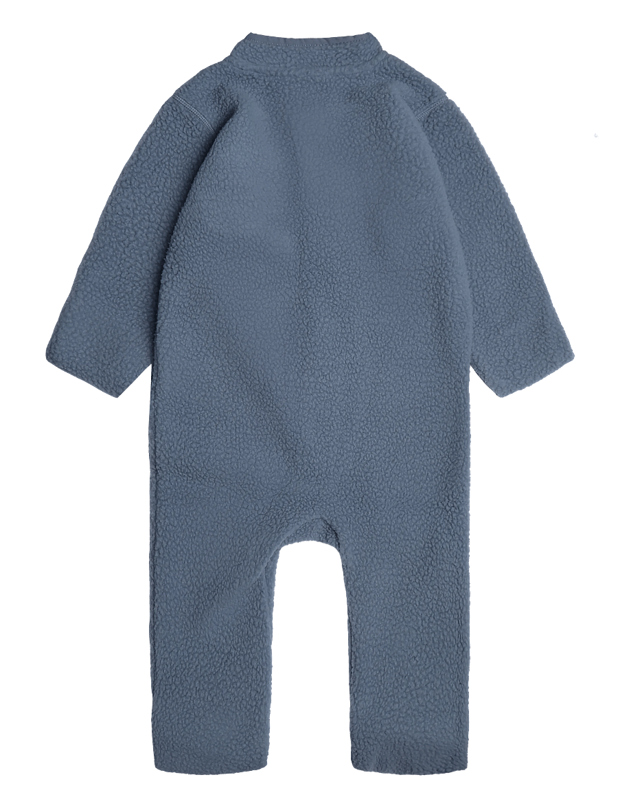 Hummel - hmlMINI ATLAS FLEECE ZIP SUIT - jumpsuits - flint stone - 1