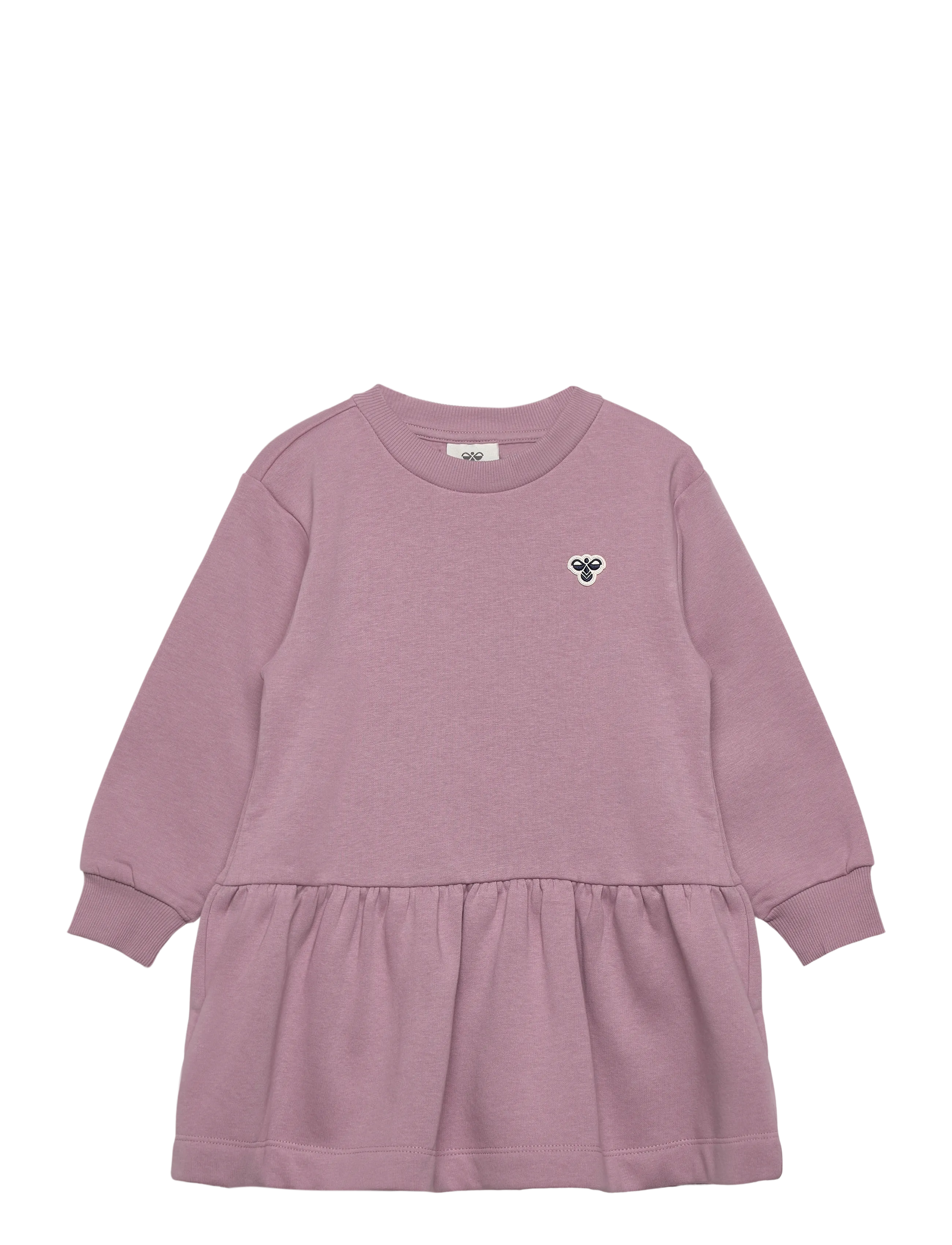 Hummel hmlMINI LOOSE DRESS BEE - Kläder - SEA FOG / pink/rose