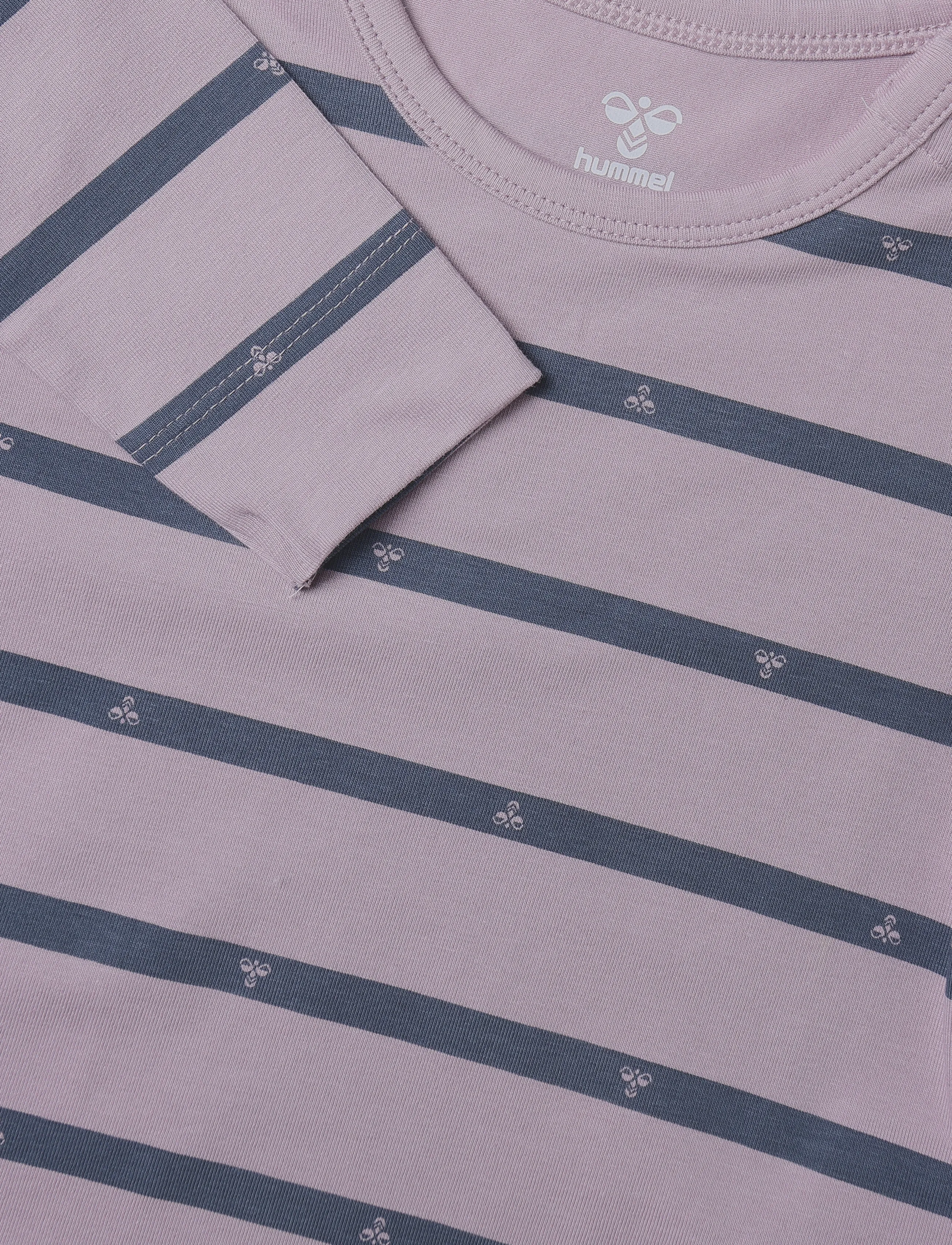 Hummel - hmlMINI REG STRIPY BEE T-SHIRT L/S - pikkade varrukatega t-särgid - sea fog - 2