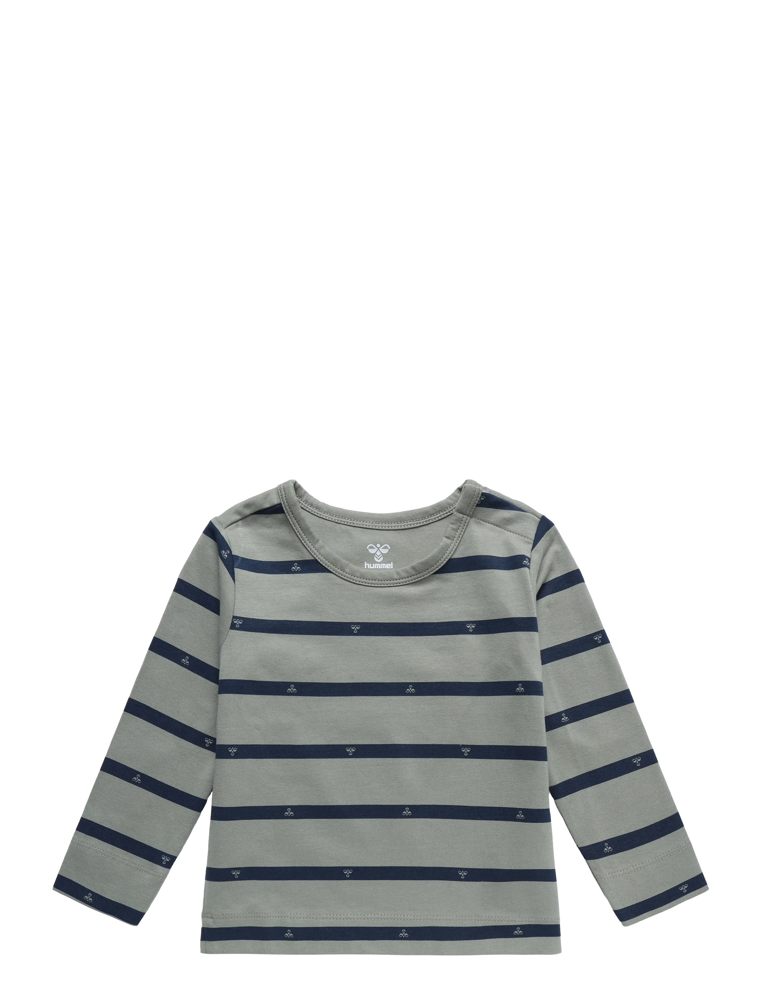 Hummel hmlMINI REG STRIPY BEE T-SHIRT L/S - T-särgid - SHADOW / grey