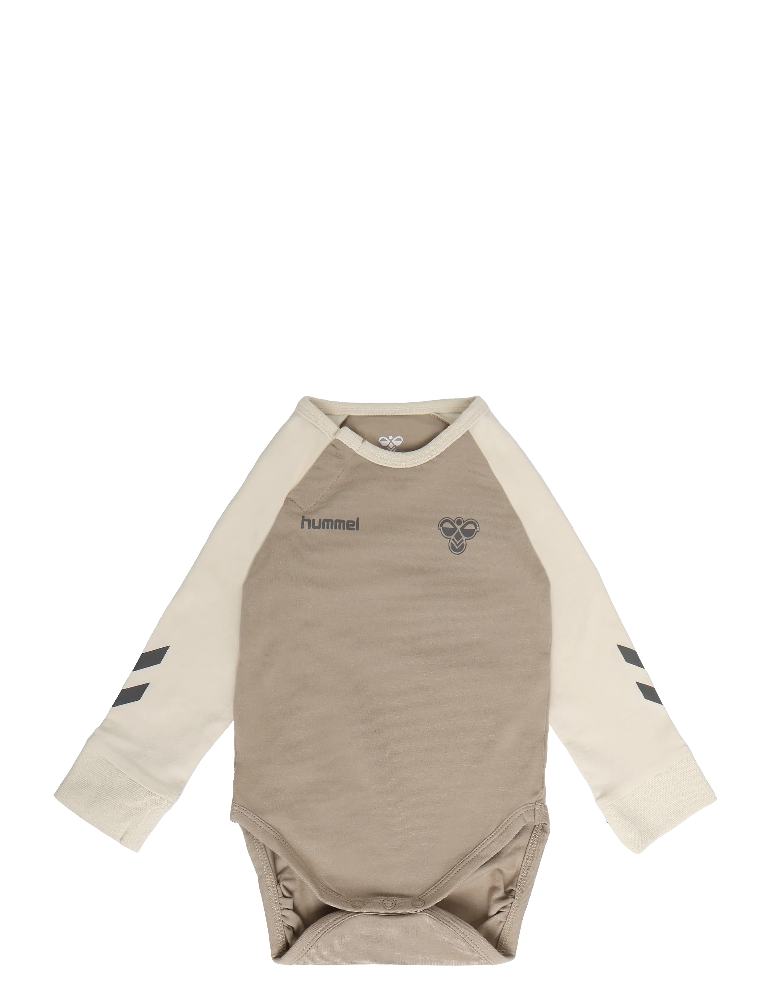 Hummel hmlMINI TRIPLE LOGO BODY L/S - Pikkade varrukatega bodid - VINTAGE KHAKI / khaki/green