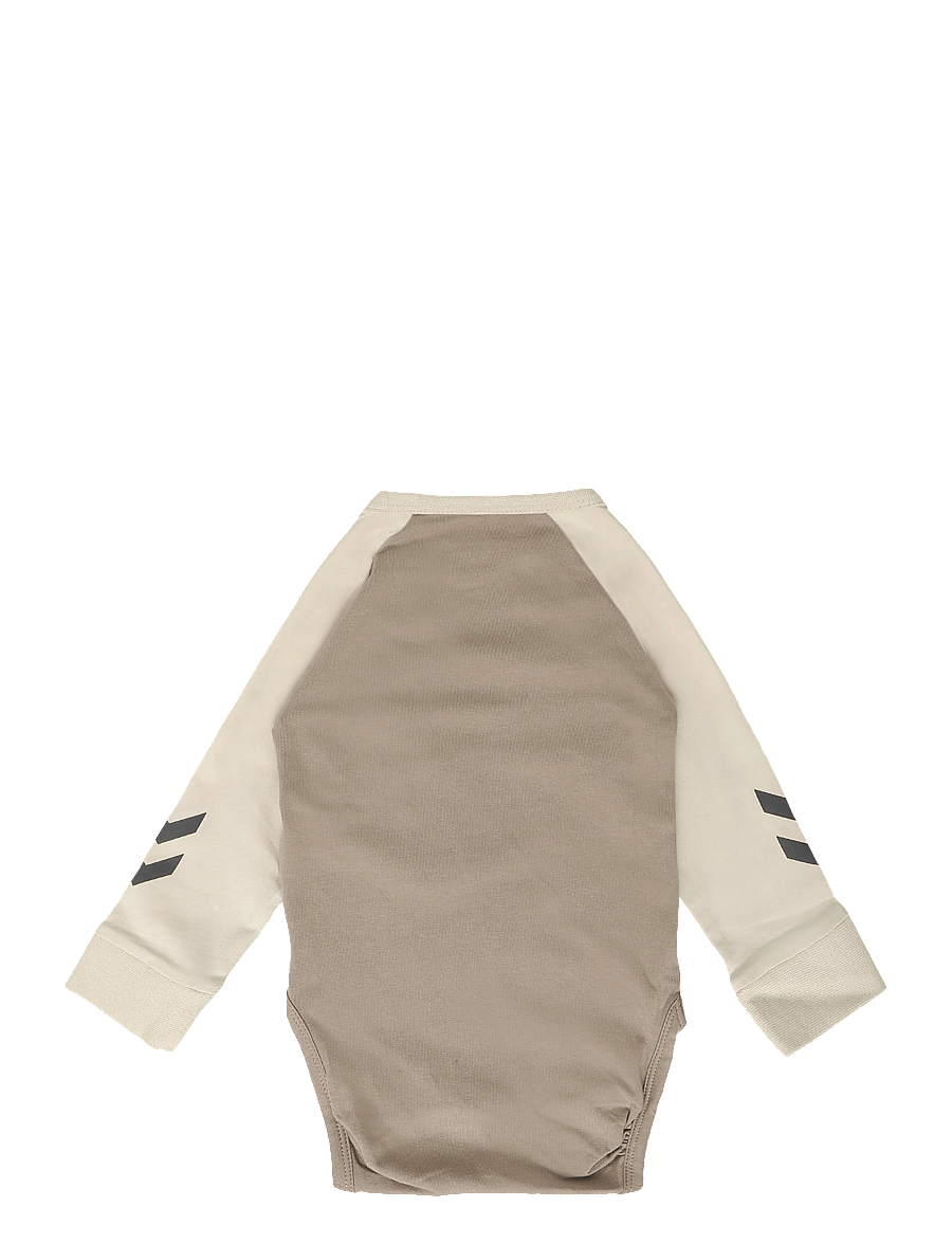 Hummel - hmlMINI TRIPLE LOGO BODY L/S - pikkade varrukatega bodid - vintage khaki - 1