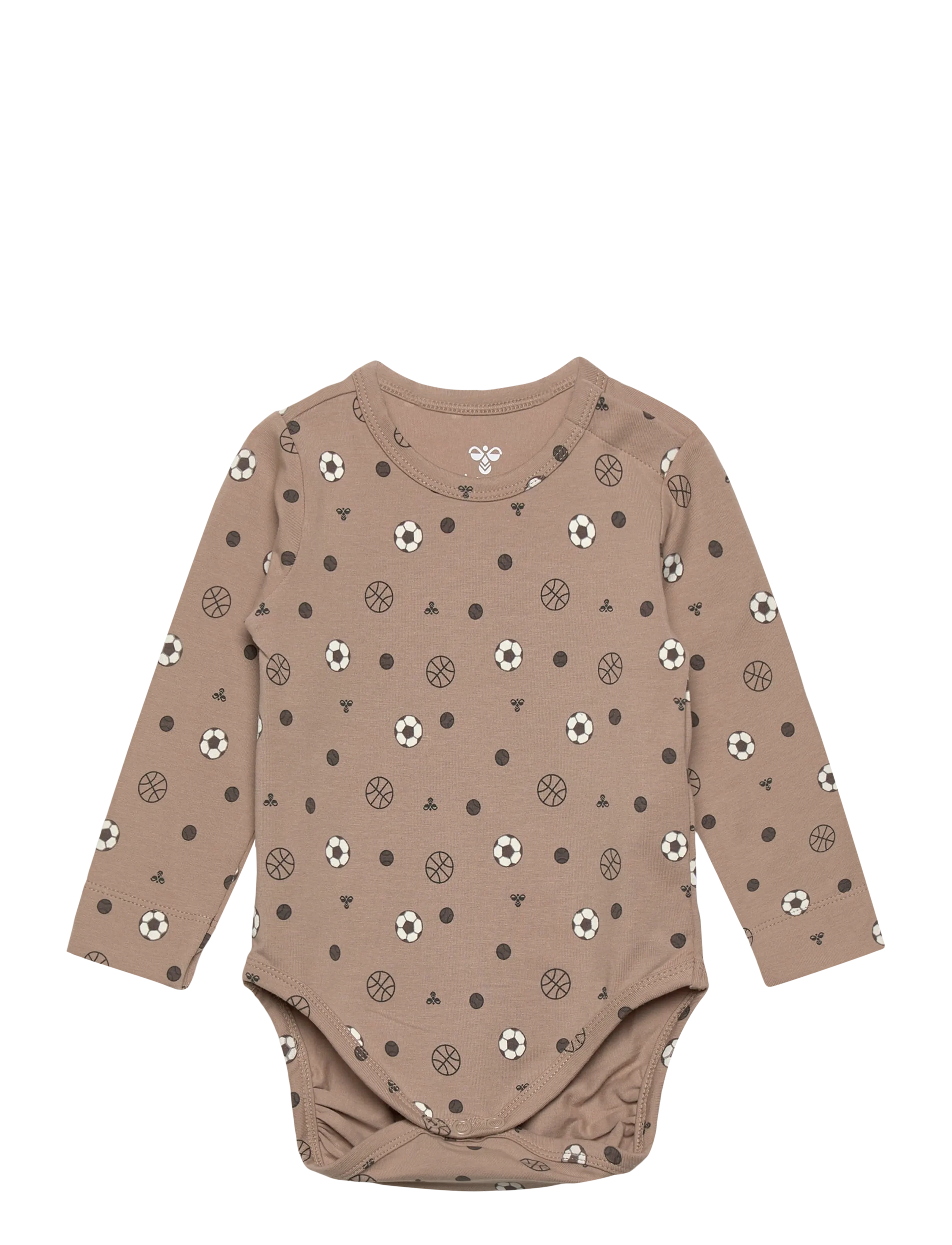 Hummel hmlMINI AOP BODY L/S - Tøj - VINTAGE KHAKI / beige