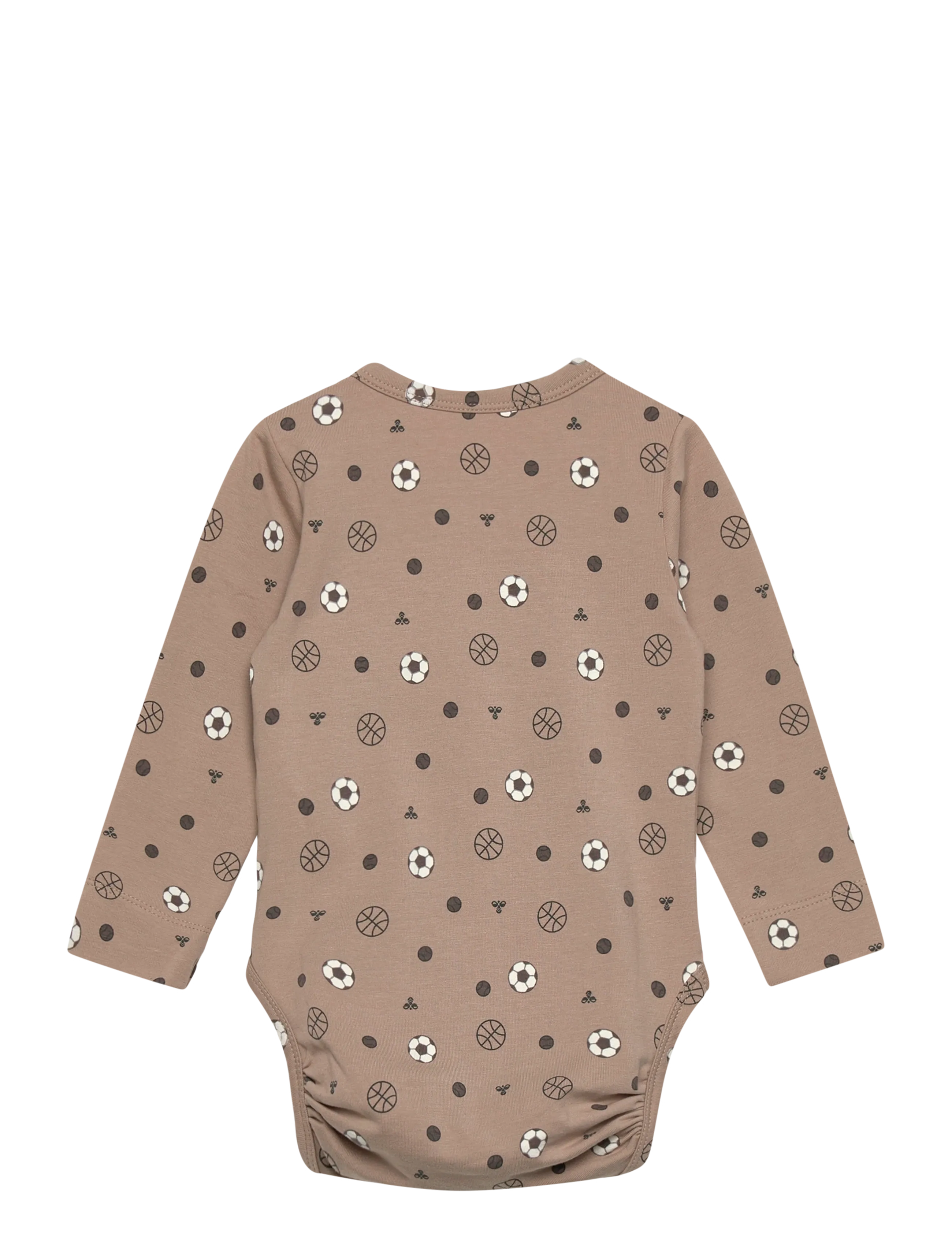 Hummel - hmlMINI AOP BODY L/S - langærmede bodyer - vintage khaki - 1