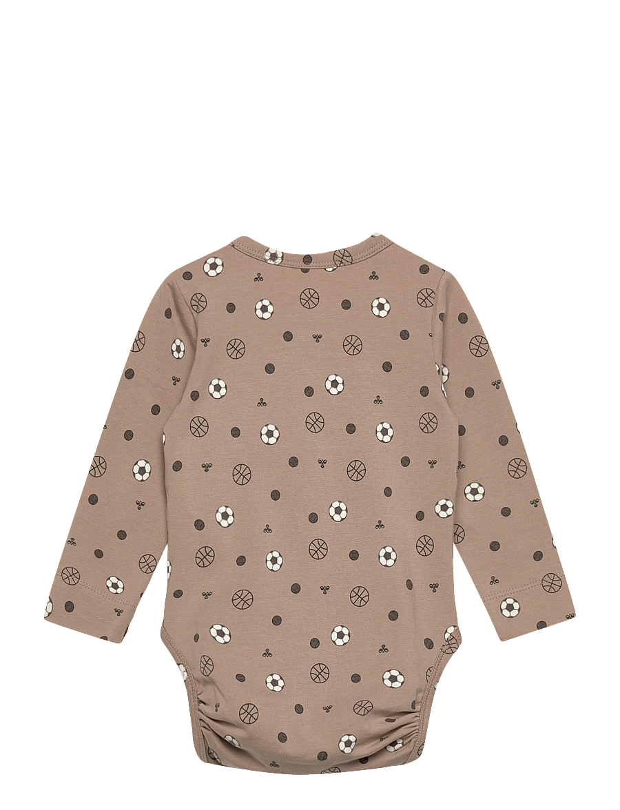 Hummel - hmlMINI AOP BODY L/S - langärmelige bodys - vintage khaki - 1