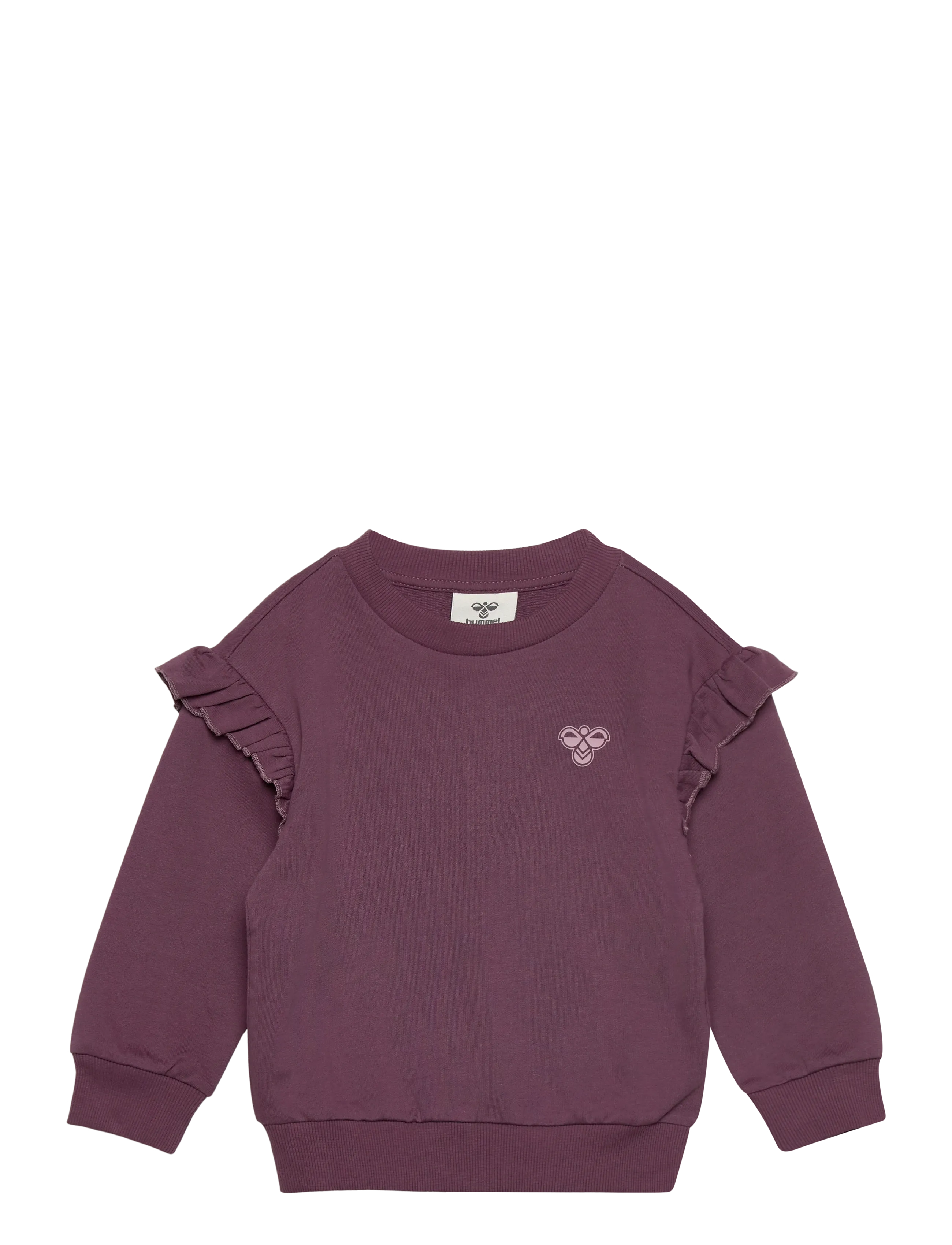 Hummel hmlMINI LOOSE FRILL SWEATSHIRT - Kläder - BLACK PLUM / purple