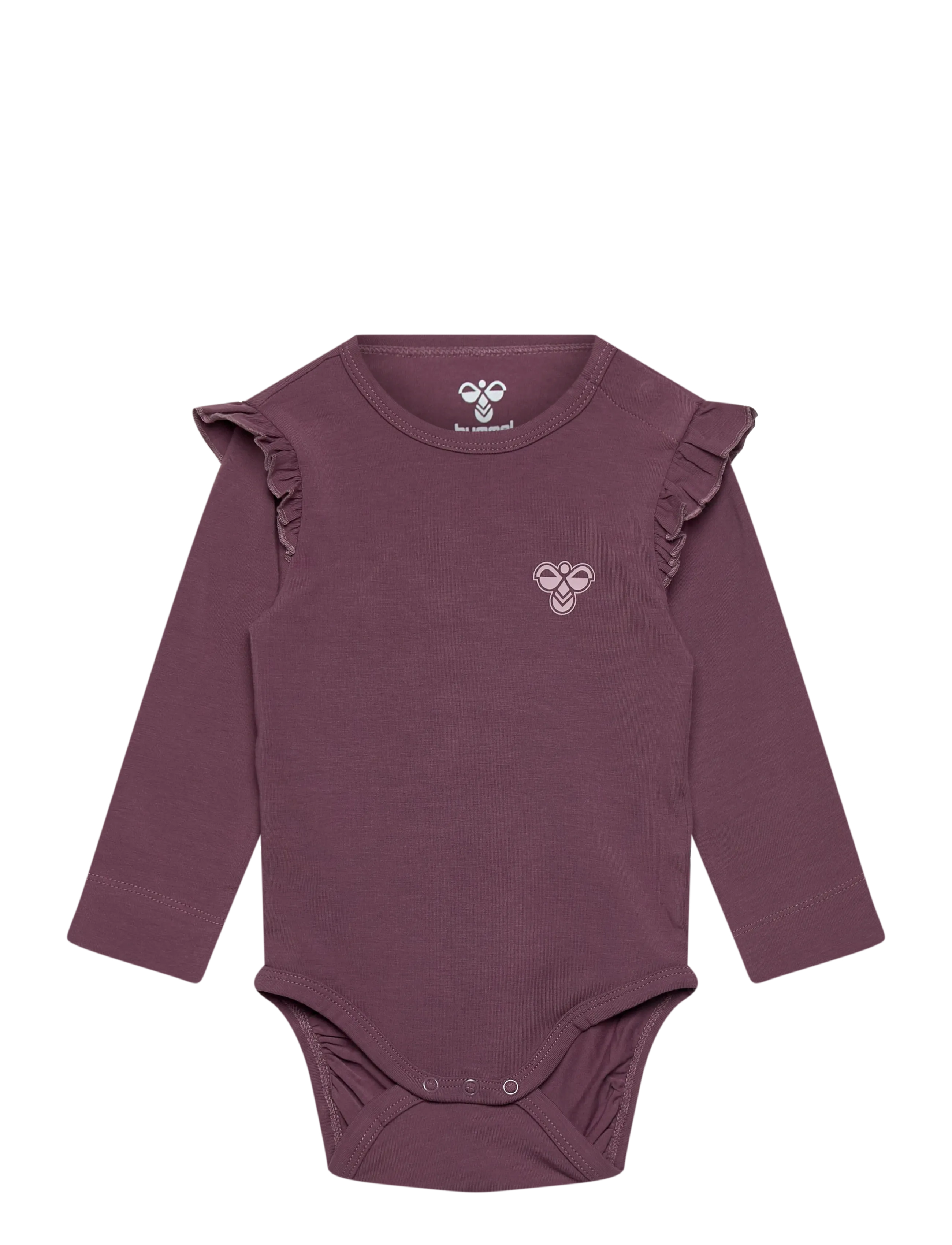 Hummel hmlMINI FRILL BODY L/S - Kläder - BLACK PLUM / purple