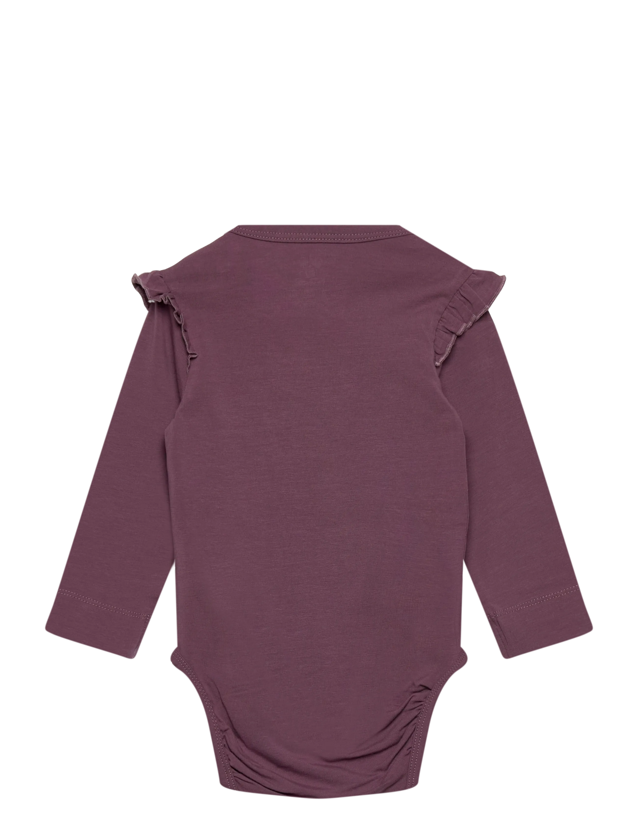 Hummel - hmlMINI FRILL BODY L/S - pikkade varrukatega bodid - black plum - 1