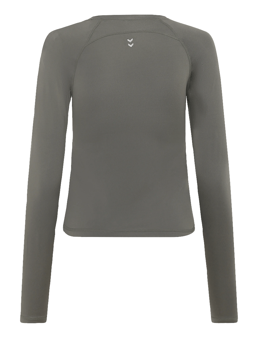 Hummel - hmlPRIMA W T-SHIRT L/S - langærmede t-shirts - castor gray - 1