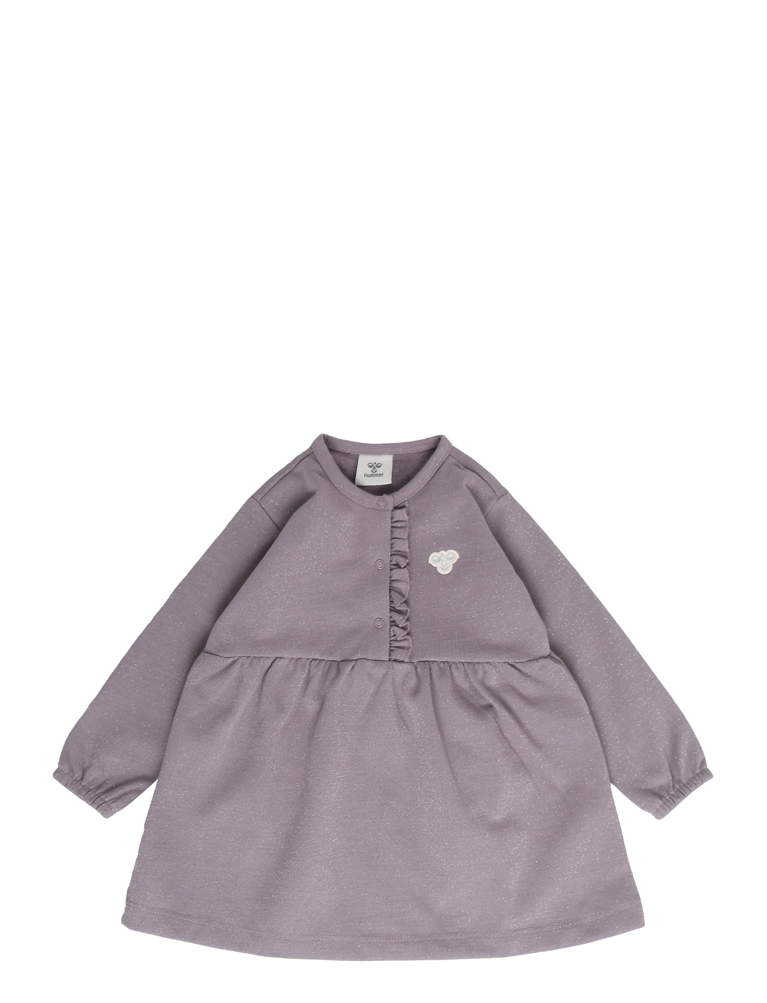 Hummel hmlMINI REG GLITTER DRESS L/S - Babyklänningar - GRAY RIDGE / grey