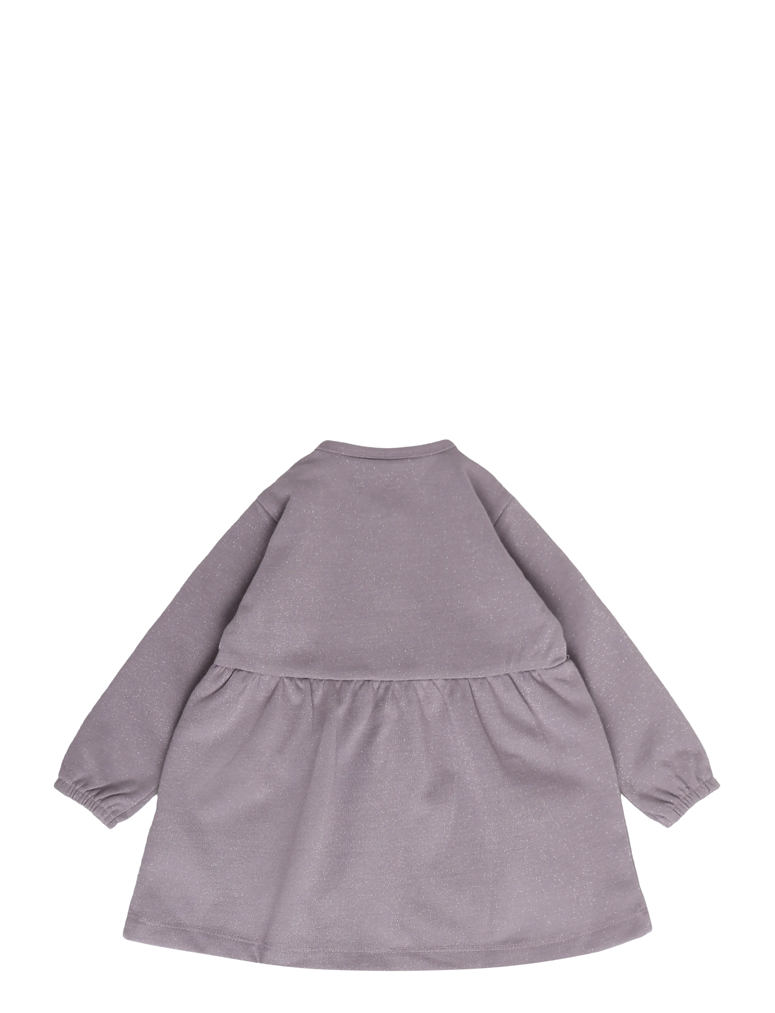 Hummel - hmlMINI REG GLITTER DRESS L/S - långärmade babyklänningar - gray ridge - 1