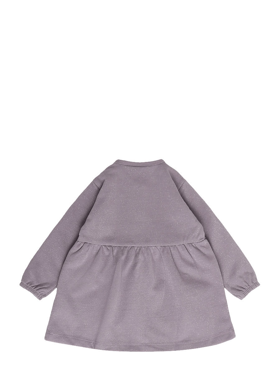 Hummel - hmlMINI REG GLITTER DRESS L/S - långärmade babyklänningar - gray ridge - 1