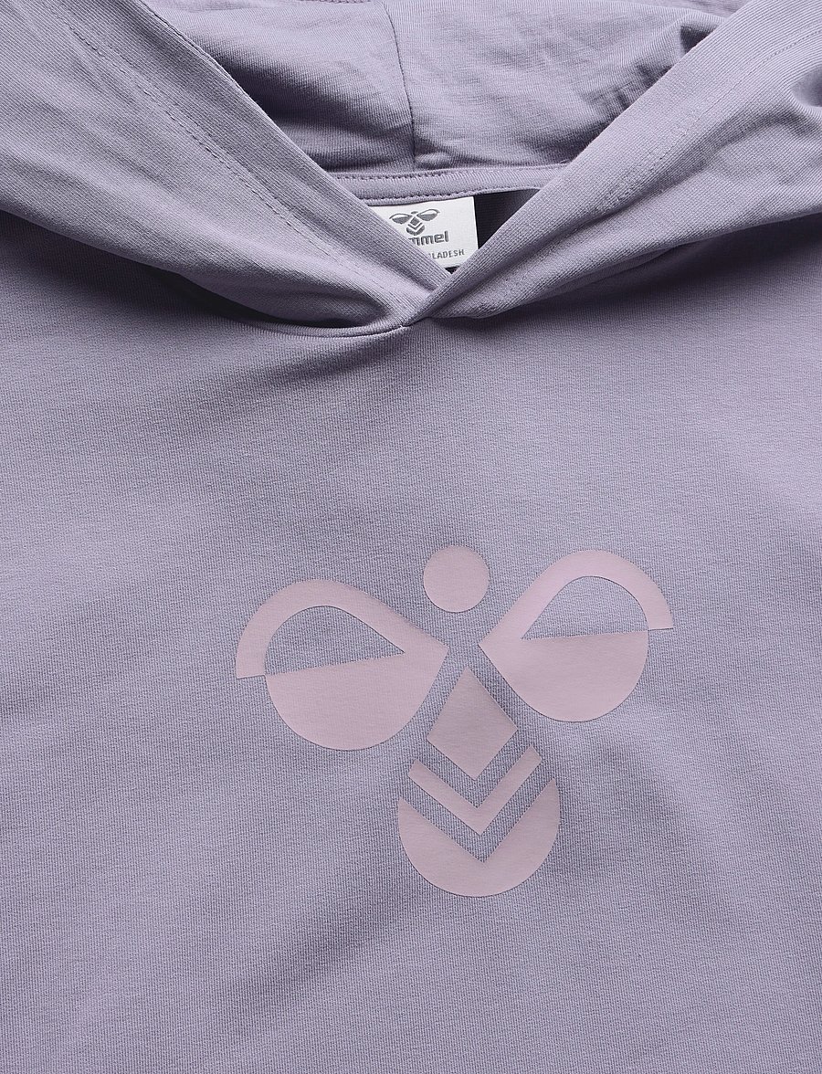 Hummel - hmlJR REG TUKAS HOODIE - huvtröjor - gray ridge - 2