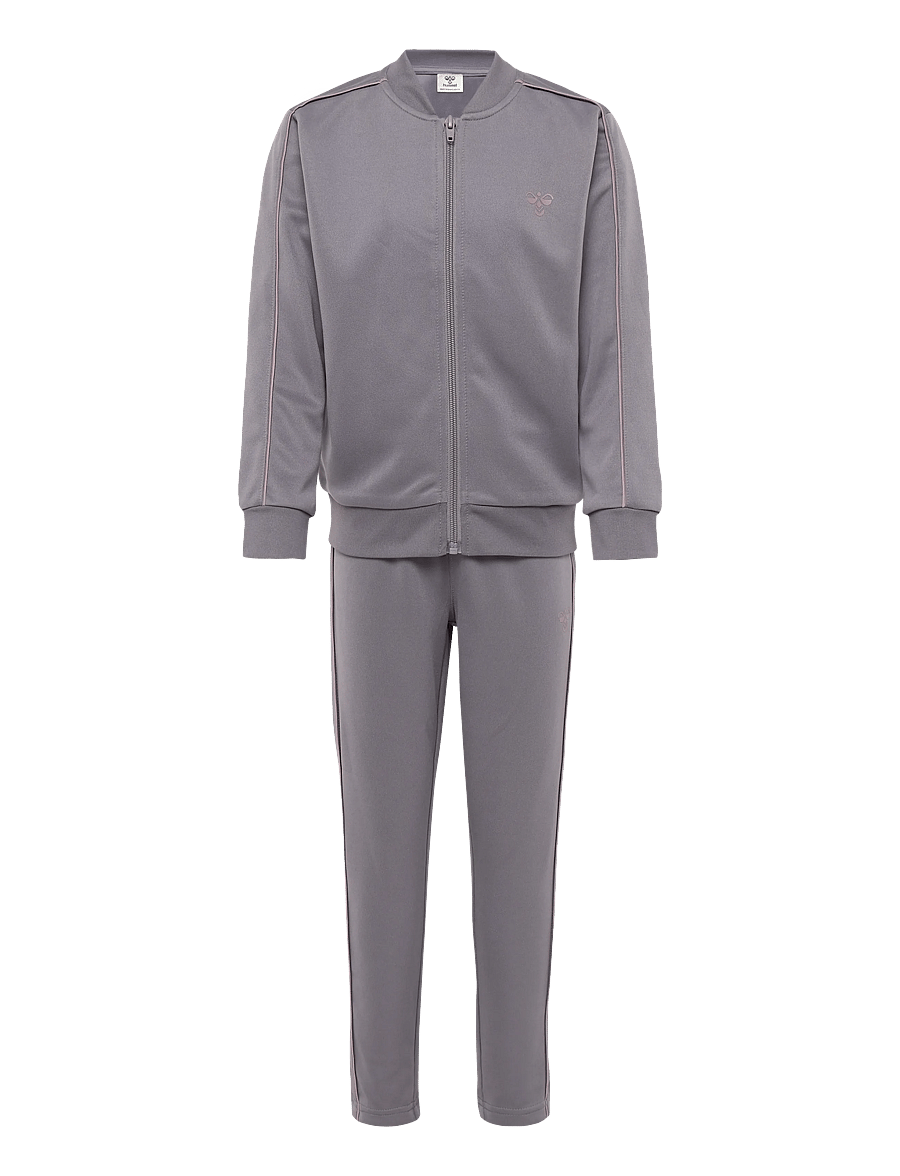 Hummel - hmlJR REG TUKAS TRACK SUIT - tracksuits & 2-piece sets - gray ridge - 0